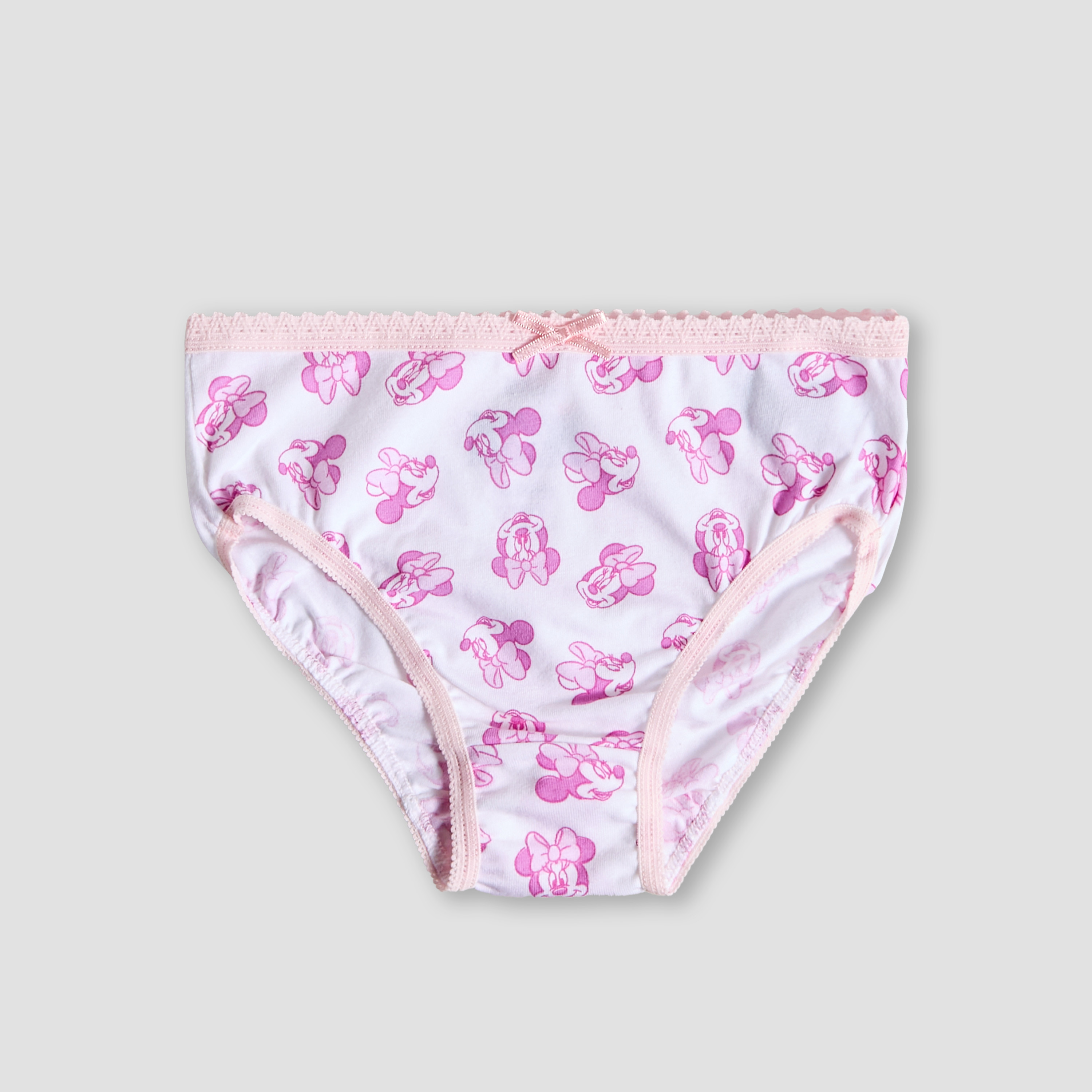 Pack of 7 Disney Cotton Briefs with Minnie Mouse Print-baby-girls-clothing-innerwear-image-3