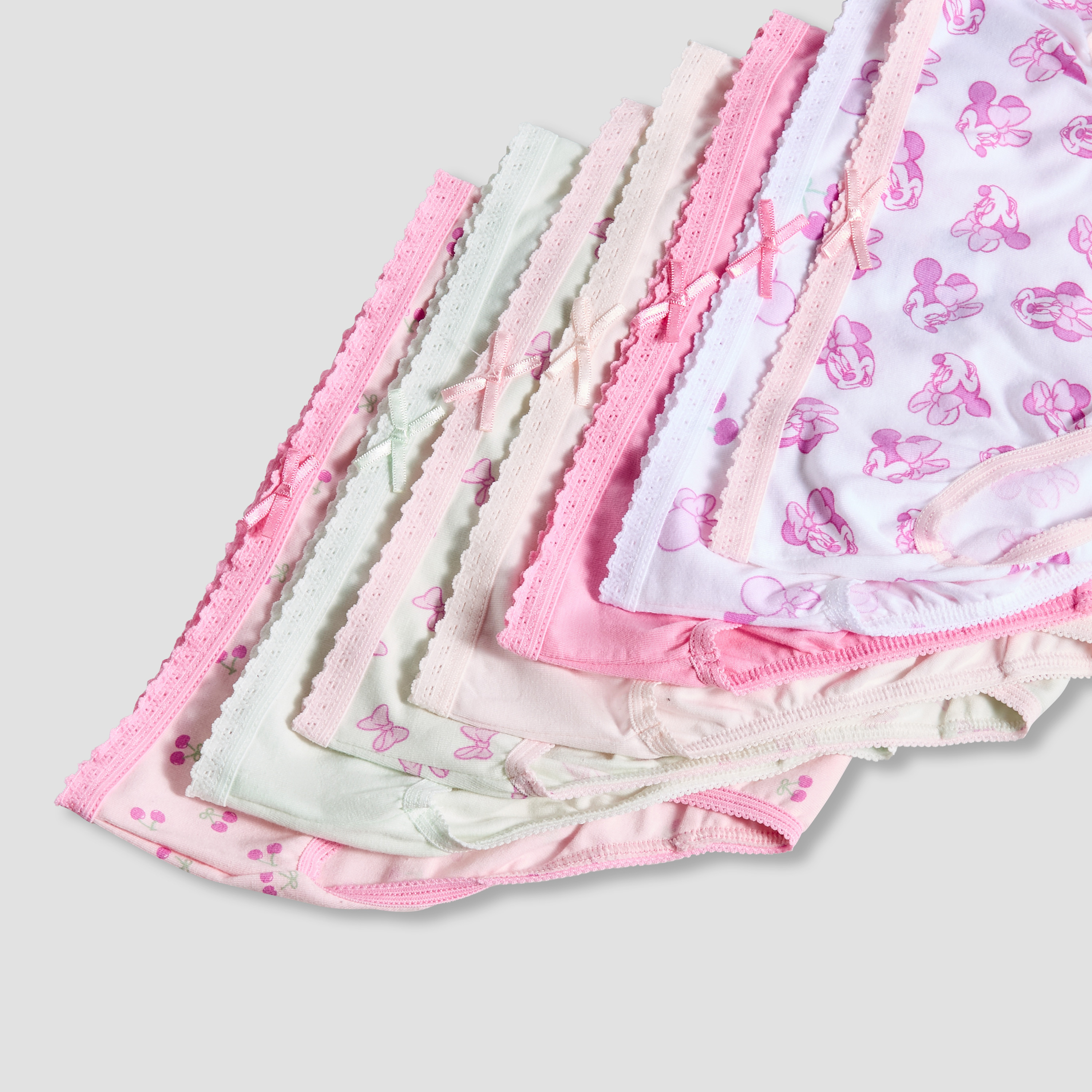 Pack of 7 Disney Cotton Briefs with Minnie Mouse Print-baby-girls-clothing-innerwear-image-9