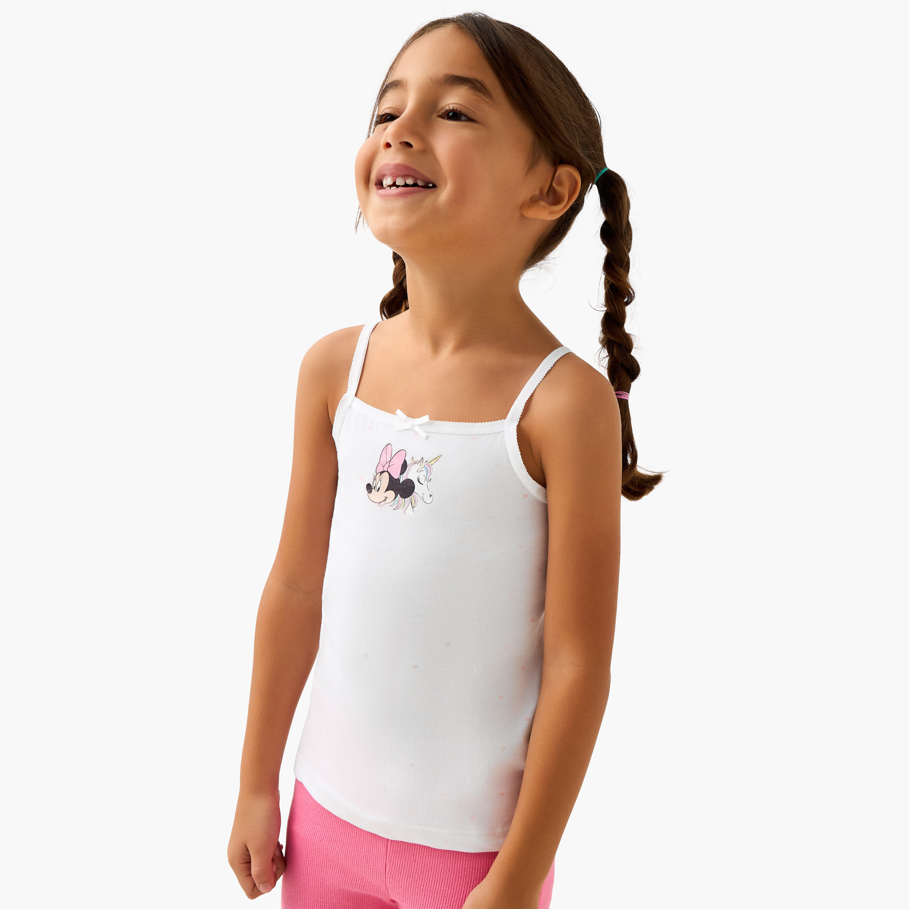 فيست قطن بطبعات ميني ماوس من ديزني - طقم من 3 قطع-girls-clothing-innerwear-vests-image-7