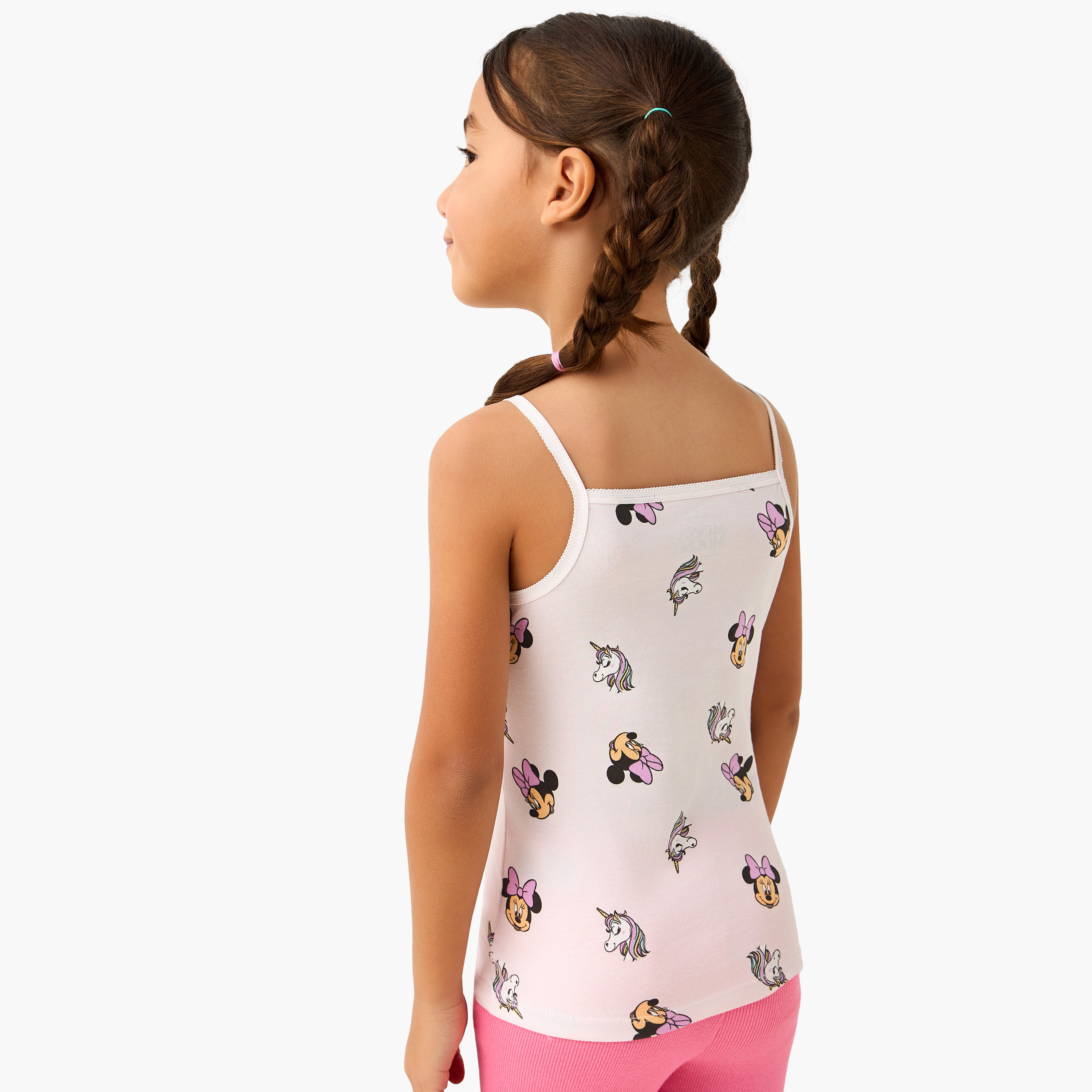 فيست قطن بطبعات ميني ماوس من ديزني - طقم من 3 قطع-girls-clothing-innerwear-vests-image-5