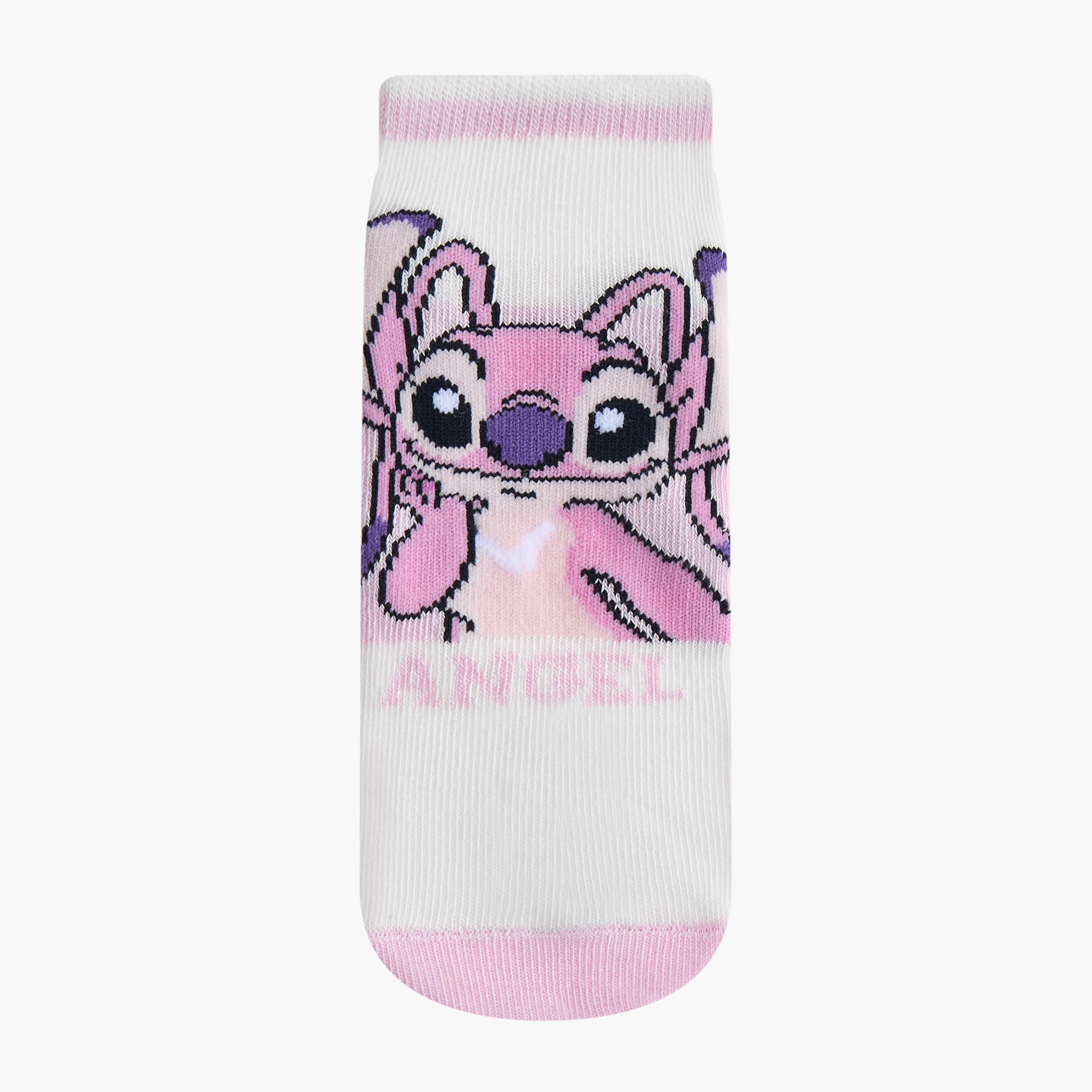 Disney Girls Socks with Angel and Stitch Print - Set of 3-girls-accessories-socks-image-2