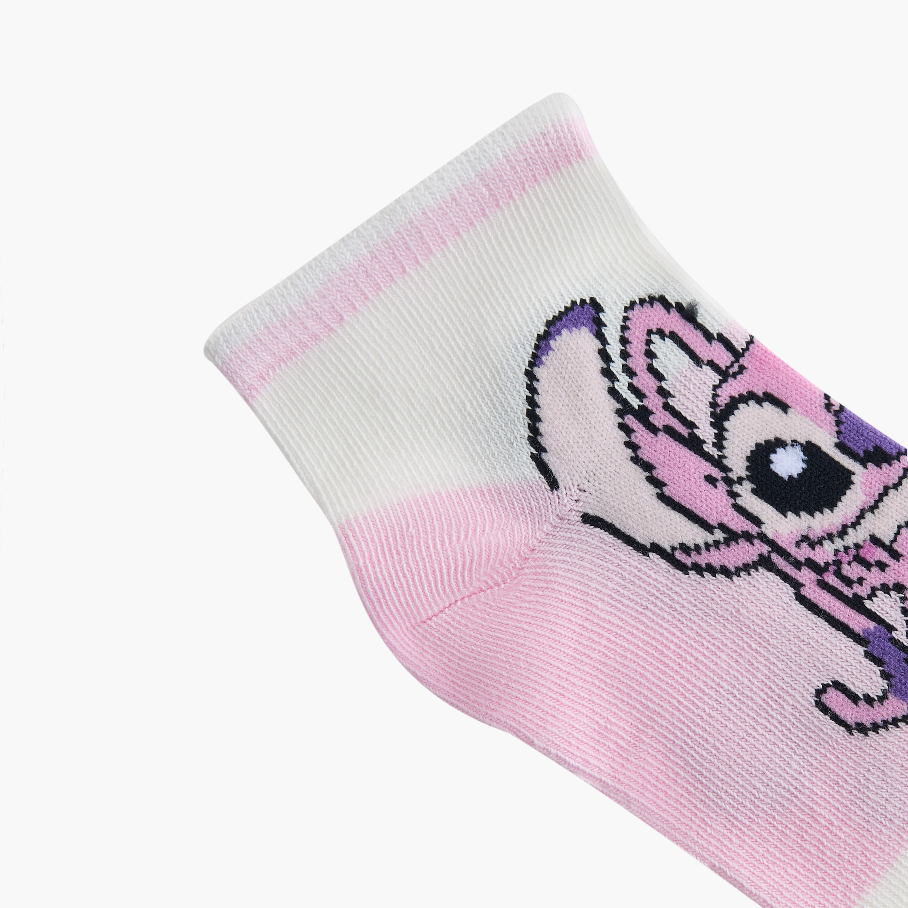 Disney Girls Socks with Angel and Stitch Print - Set of 3-girls-accessories-socks-image-5