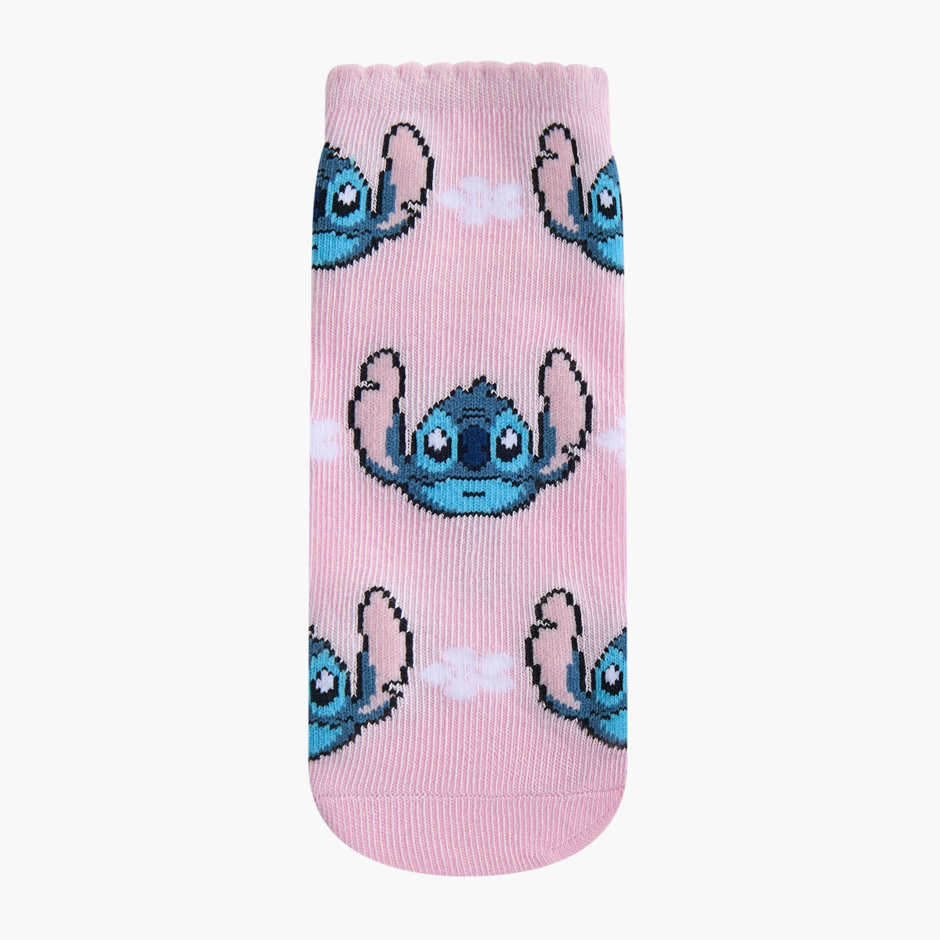 Disney Girls Socks with Angel and Stitch Print - Set of 5-girls-accessories-socks-image-2