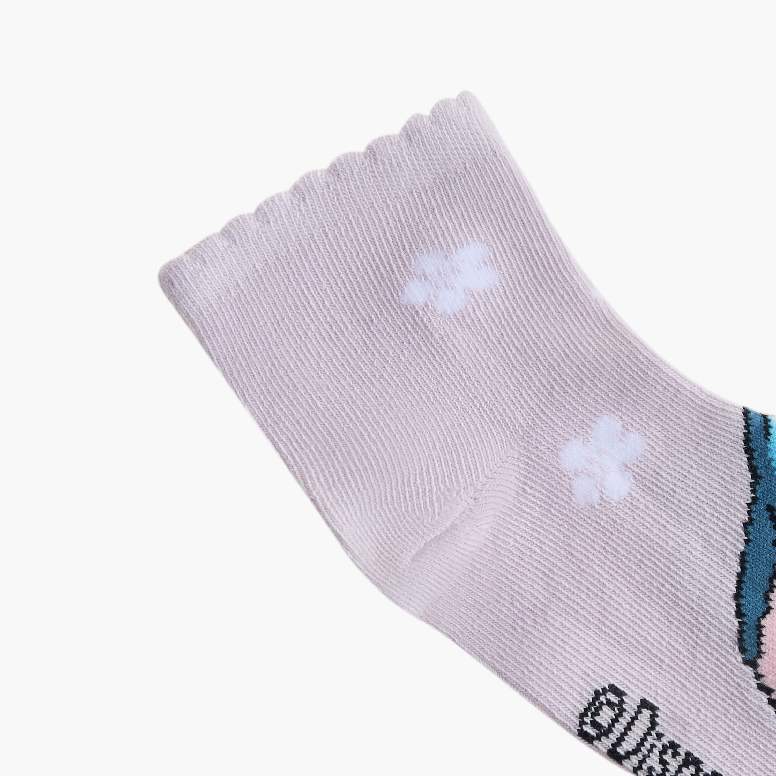 Disney Girls Socks with Angel and Stitch Print - Set of 5-girls-accessories-socks-image-5
