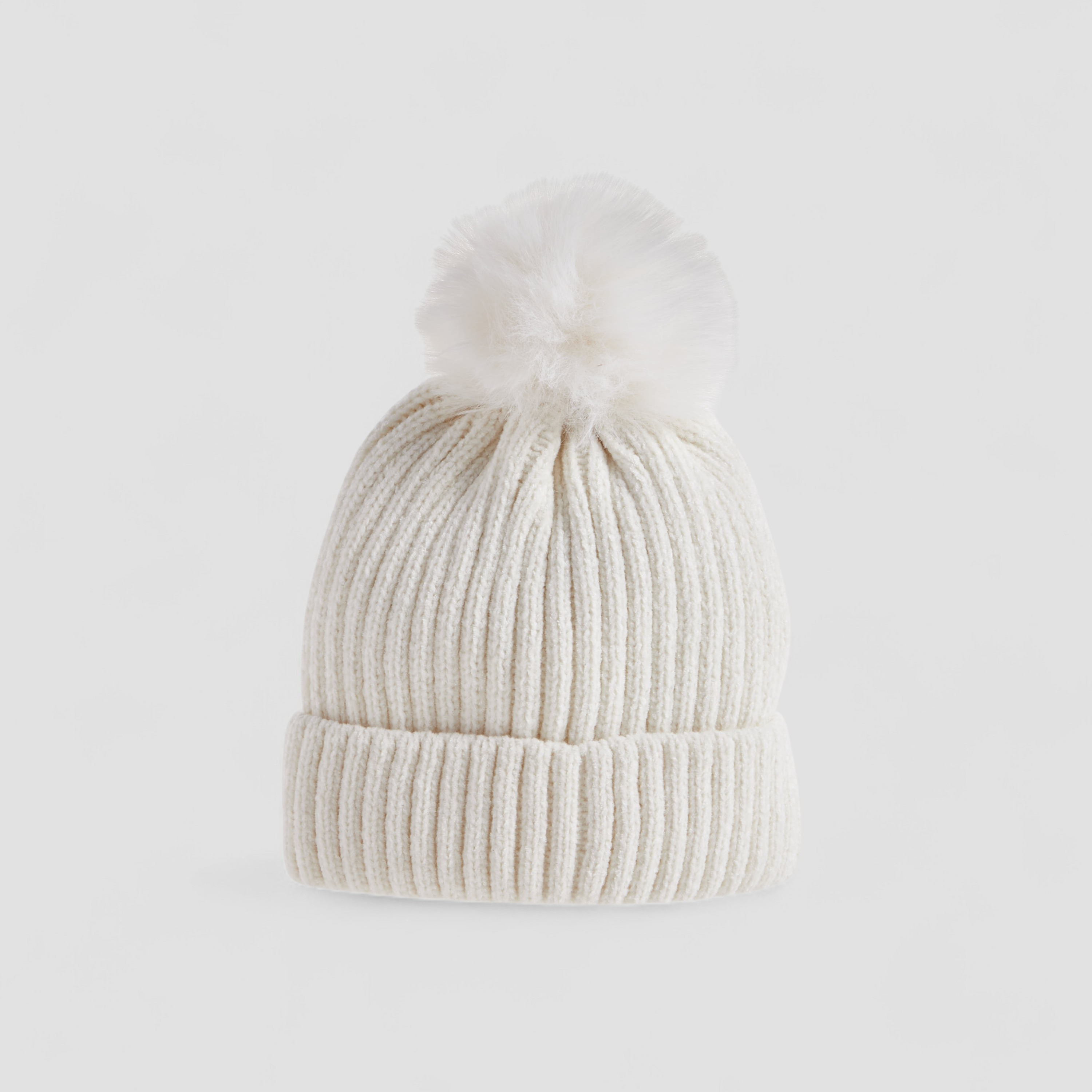 Juniors Girls Winter Beanie with Pom Pom Design-baby-girls-clothing-winterwear-winteraccessories-image-1