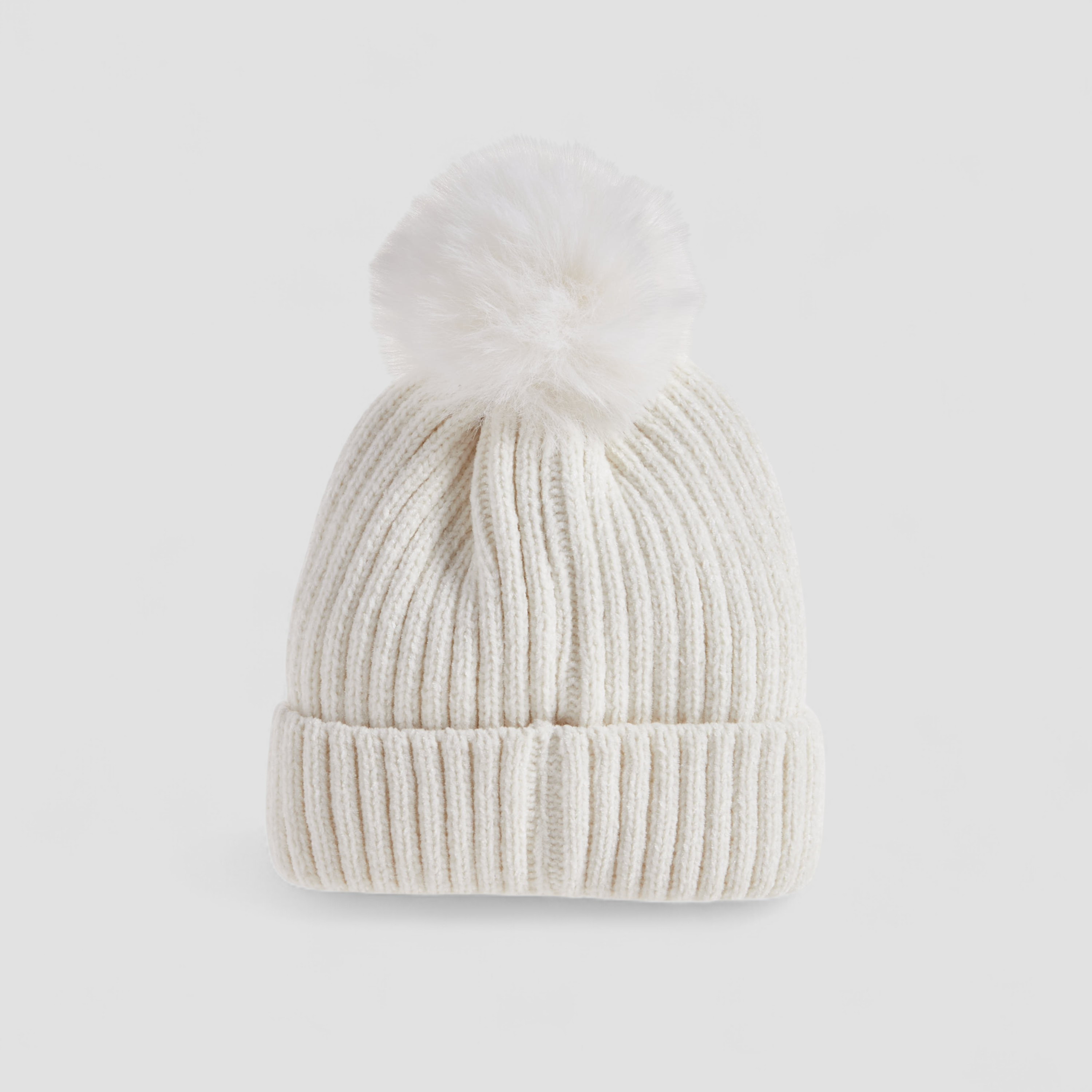 Juniors Girls Winter Beanie with Pom Pom Design-baby-girls-clothing-winterwear-winteraccessories-image-2