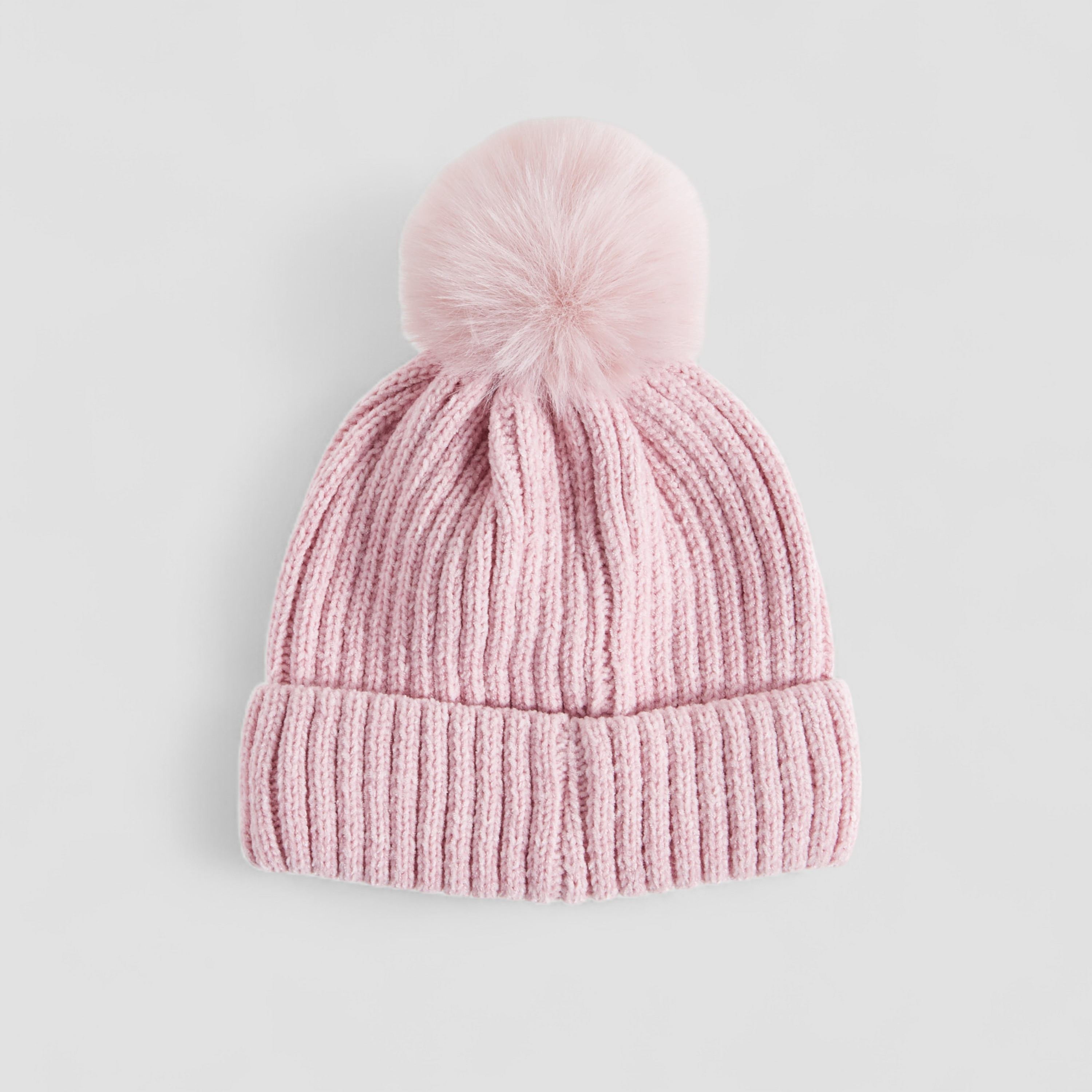 Juniors Girls Winter Beanie with Pom Pom Design-girls-clothing-winterwear-winteraccessories-image-1