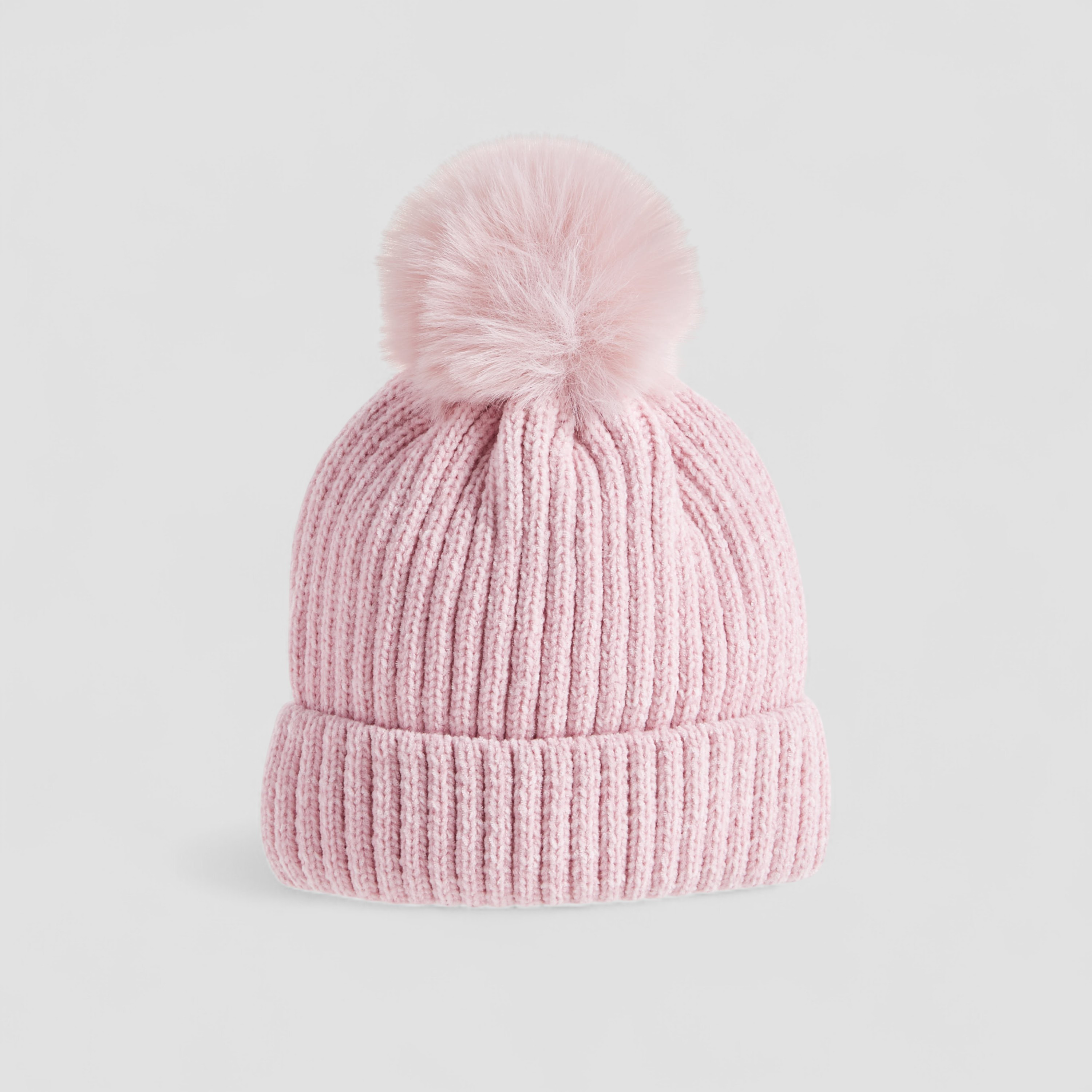 Juniors Girls Winter Beanie with Pom Pom Design-girls-clothing-winterwear-winteraccessories-image-2