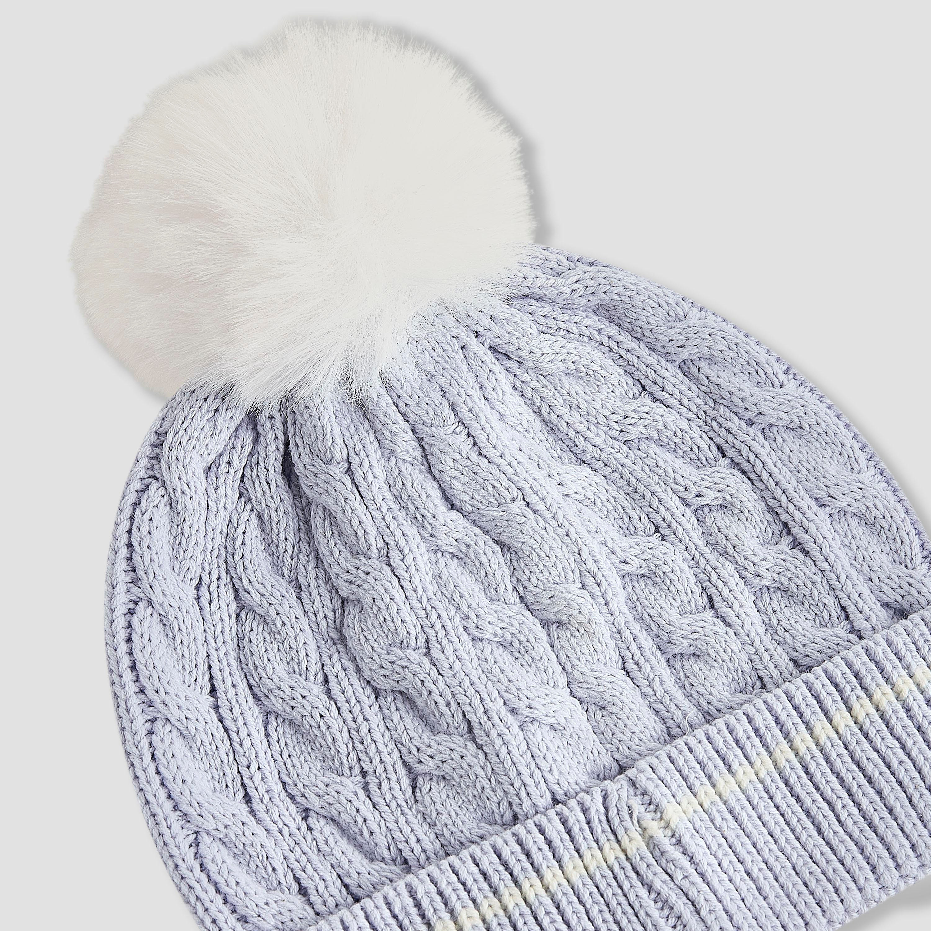 طقم قبعة وقفازات ووشاح شتوي من جونيورز-girls-clothing-winterwear-winteraccessories-image-3