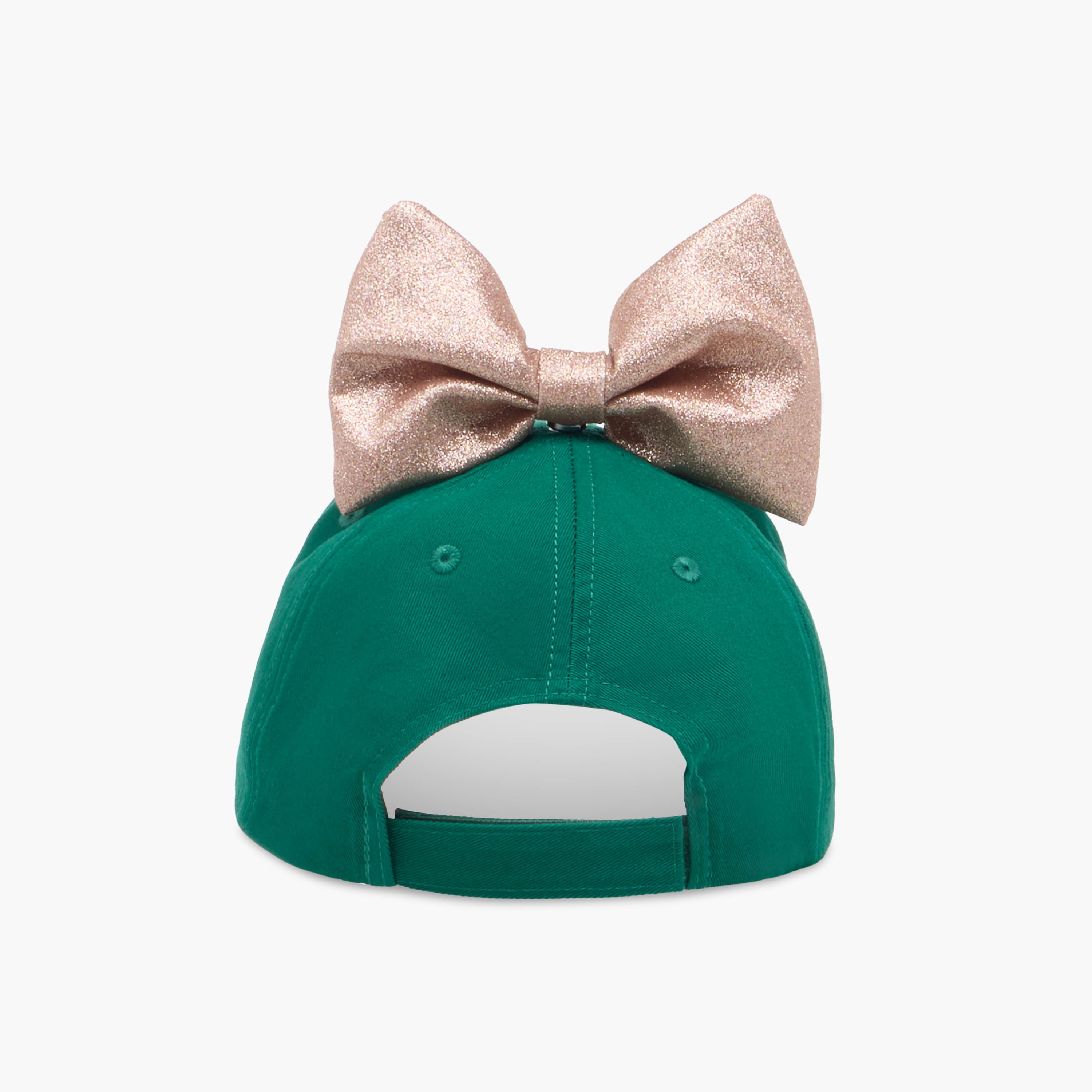 Juniors KSA National Day Embroidered Cap with Bow Accent-girls-accessories-caps-image-4