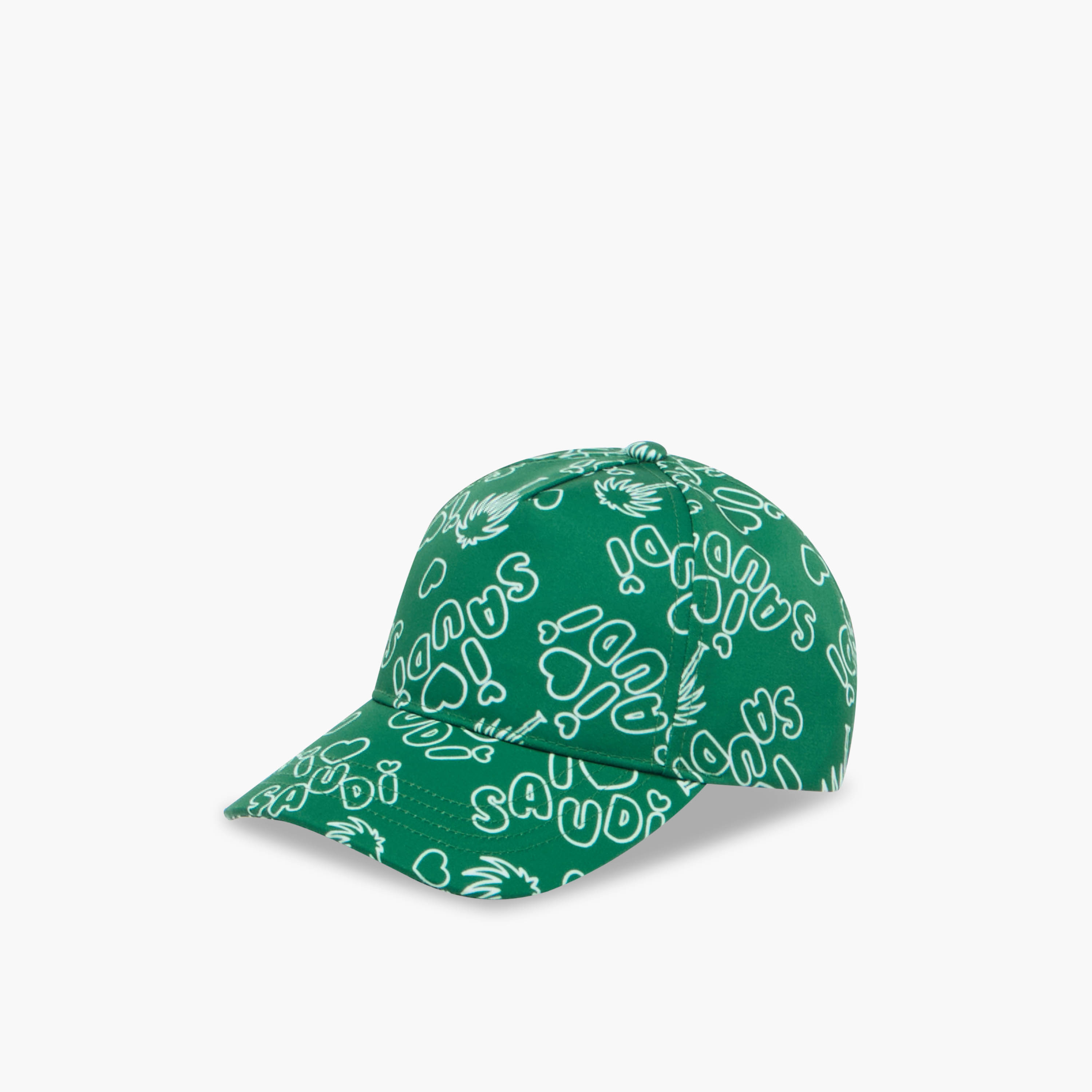 Juniors Saudi Arabia National Day Print Cap with Hook and Loop Closure-girls-accessories-caps-image-2