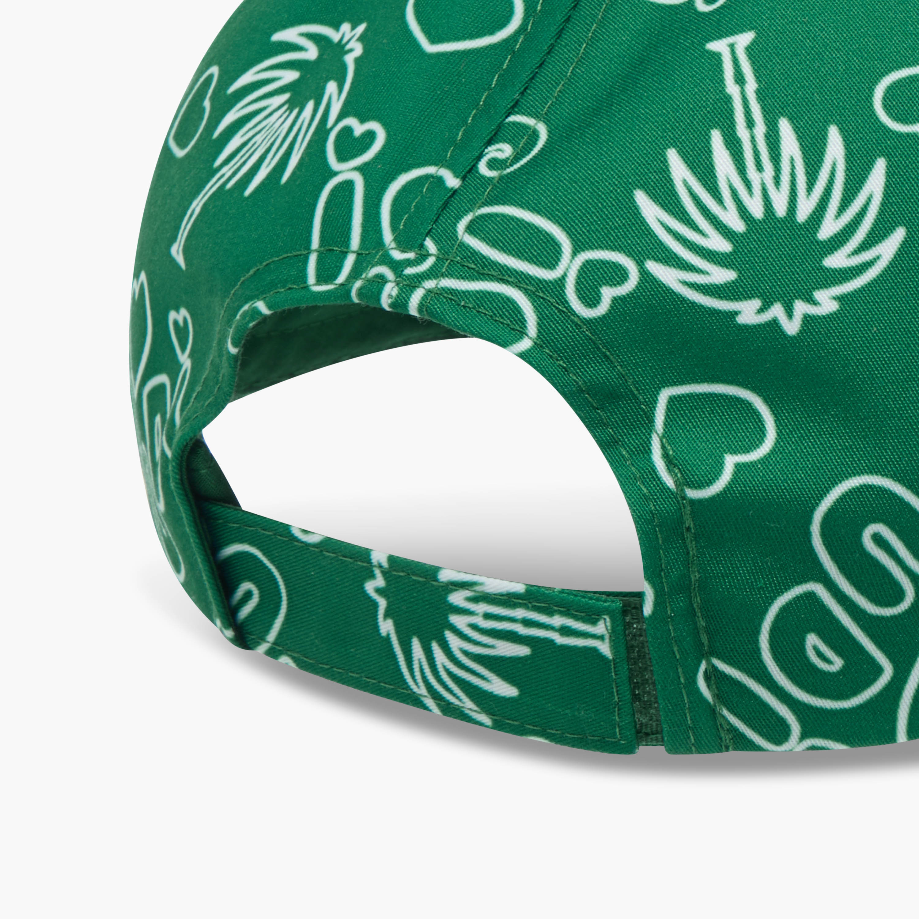 Juniors Saudi Arabia National Day Print Cap with Hook and Loop Closure-girls-accessories-caps-image-5