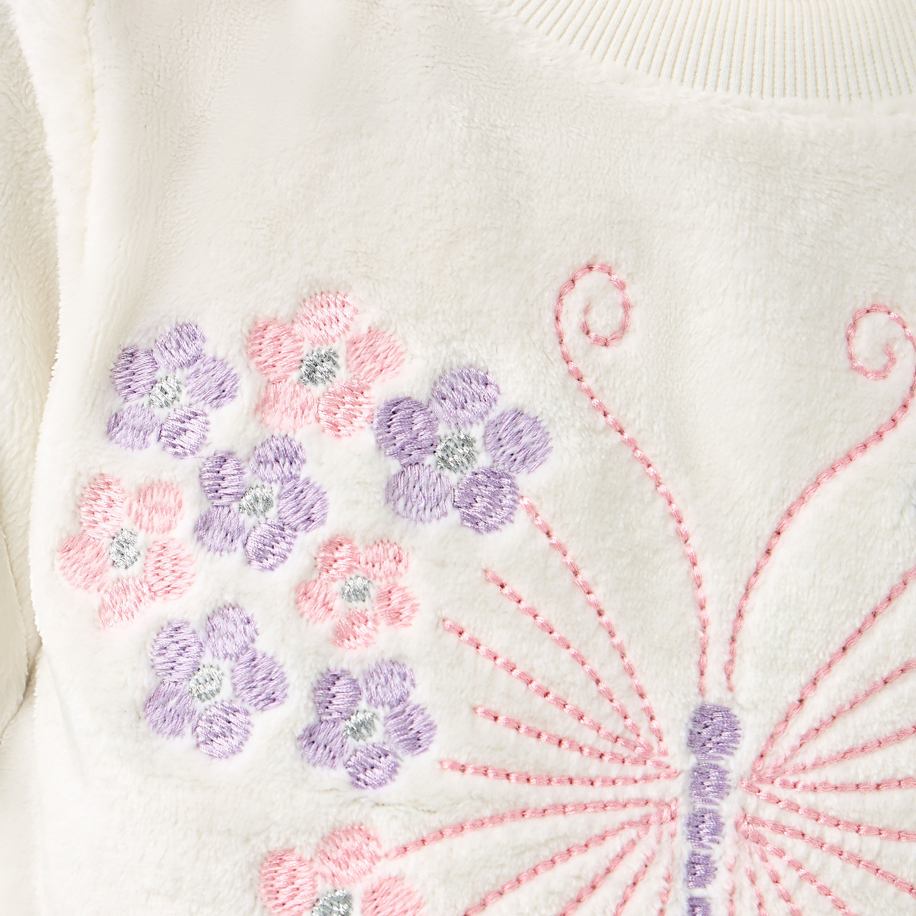 Juniors Butterfly Embroidered Top and Pyjama Set-girls-clothing-winterwear-pyjamasets-image-6