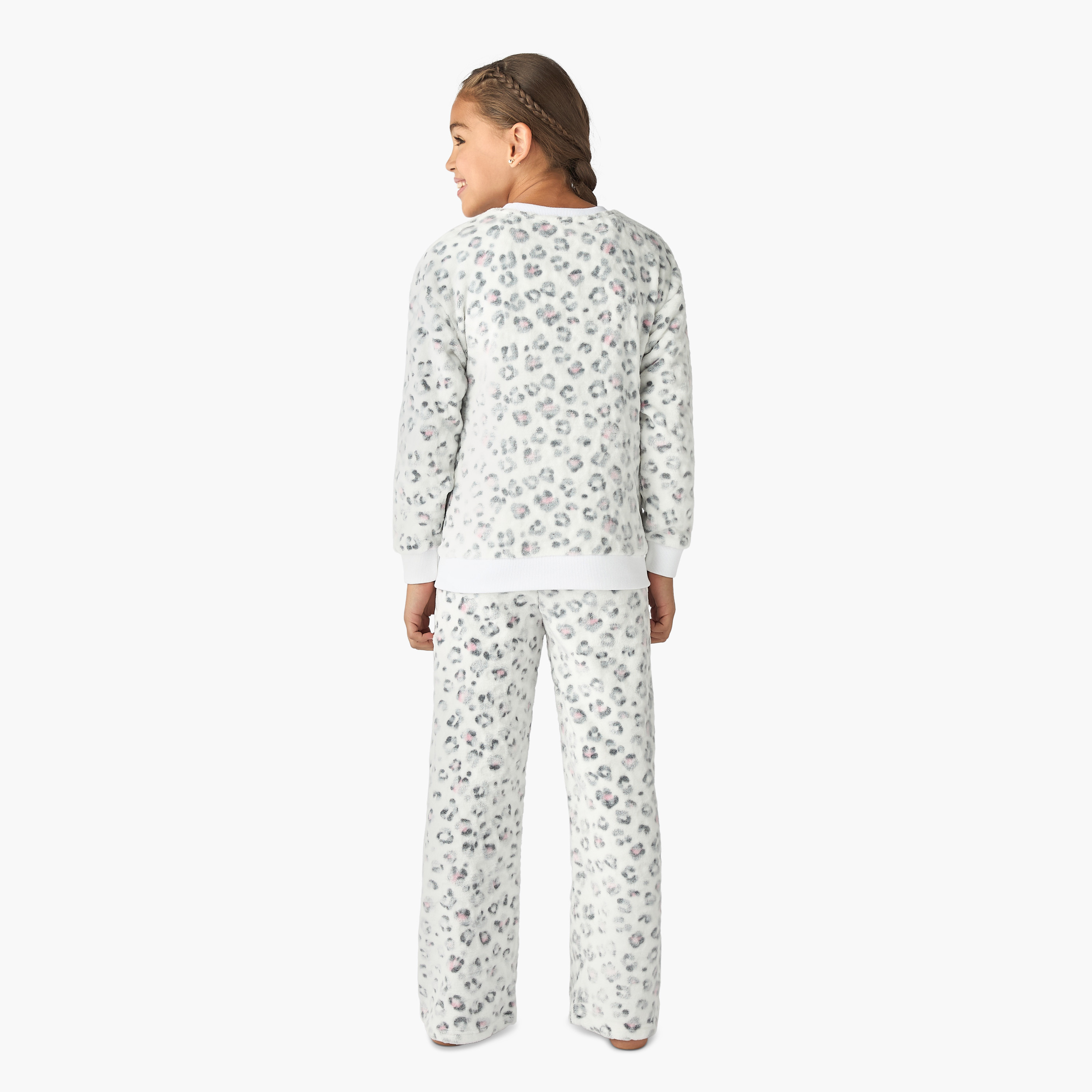 Juniors Printed T-shirt and Pyjama Set-girls-clothing-nightwear-image-3