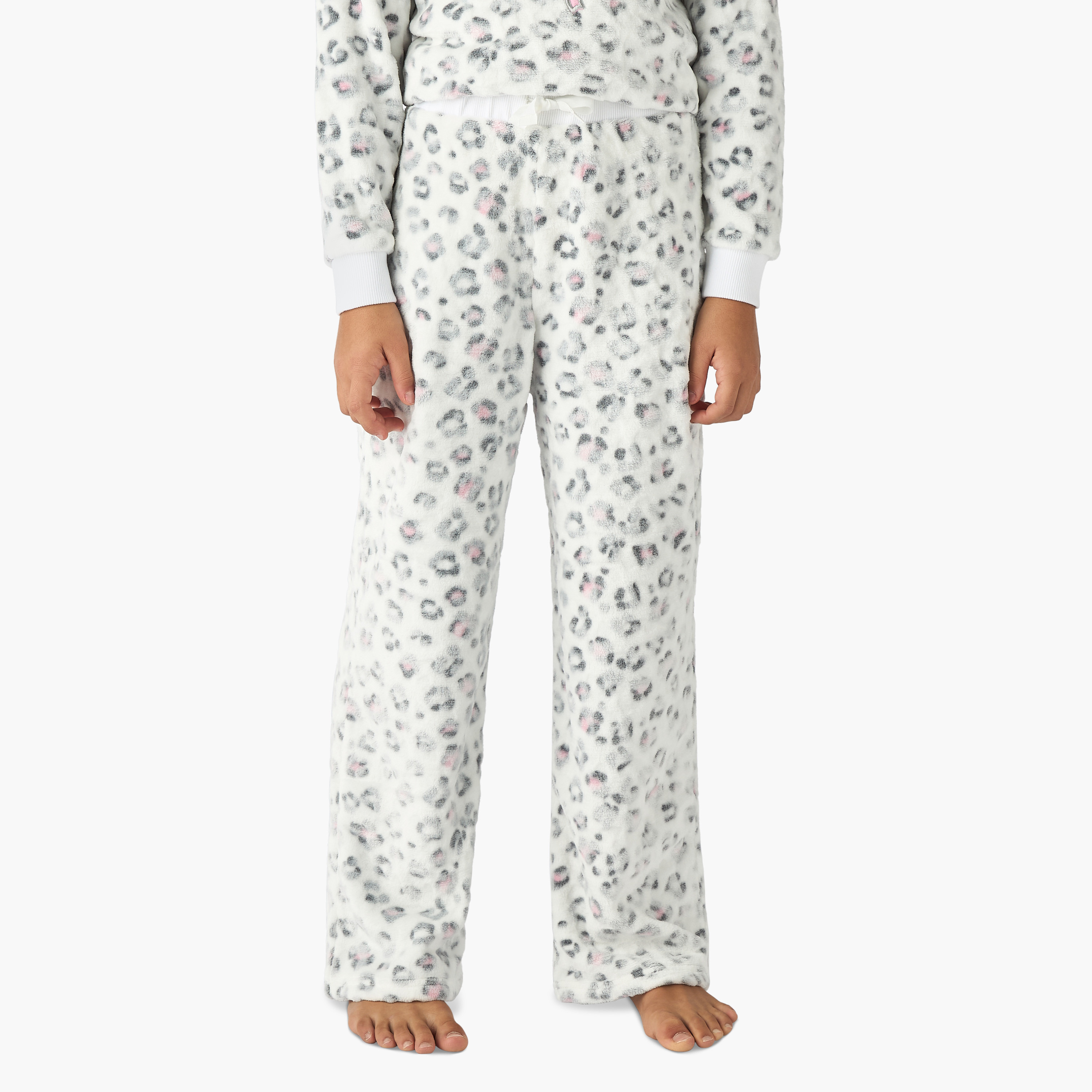 Juniors Printed T-shirt and Pyjama Set-girls-clothing-nightwear-image-4