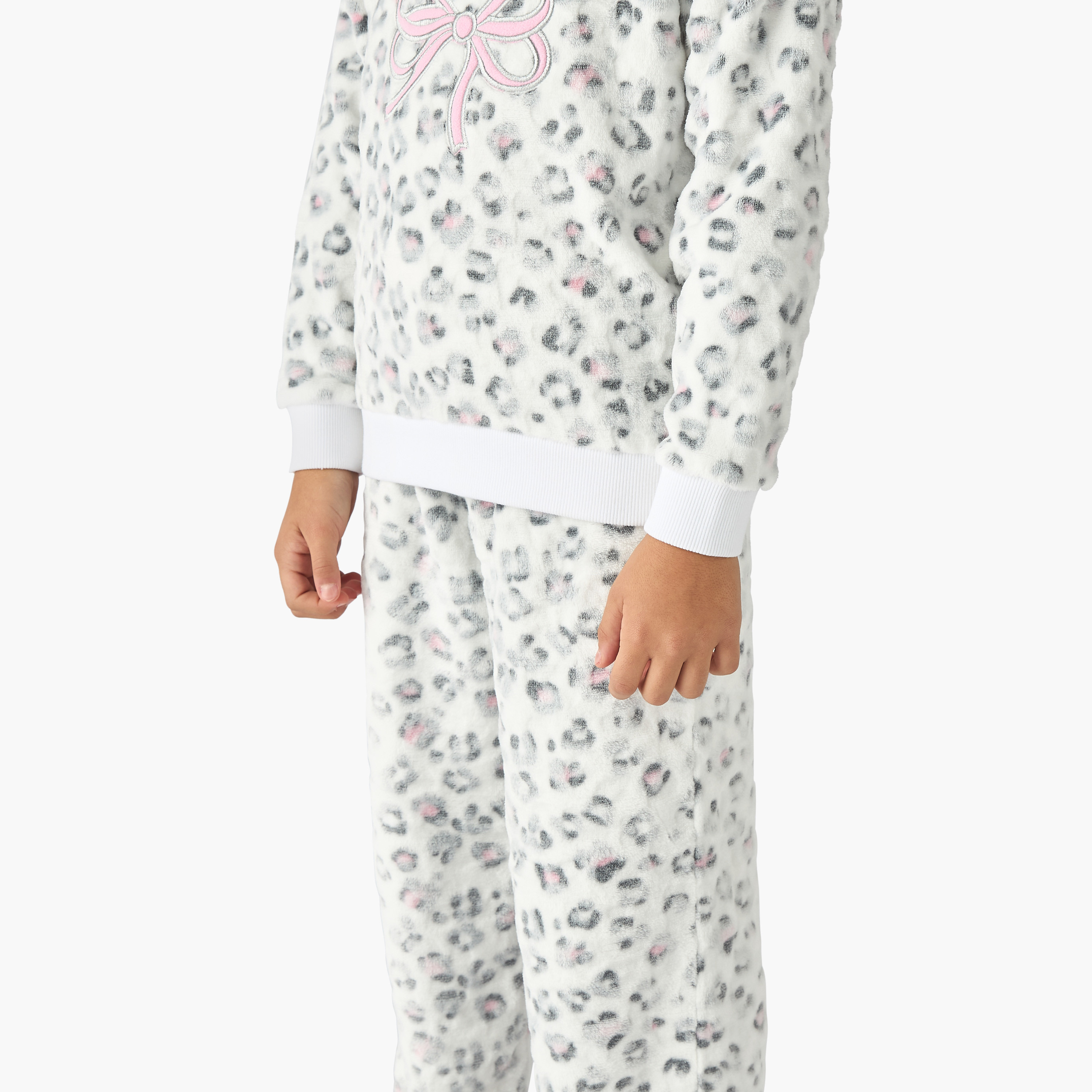 Juniors Printed T-shirt and Pyjama Set-girls-clothing-nightwear-image-5