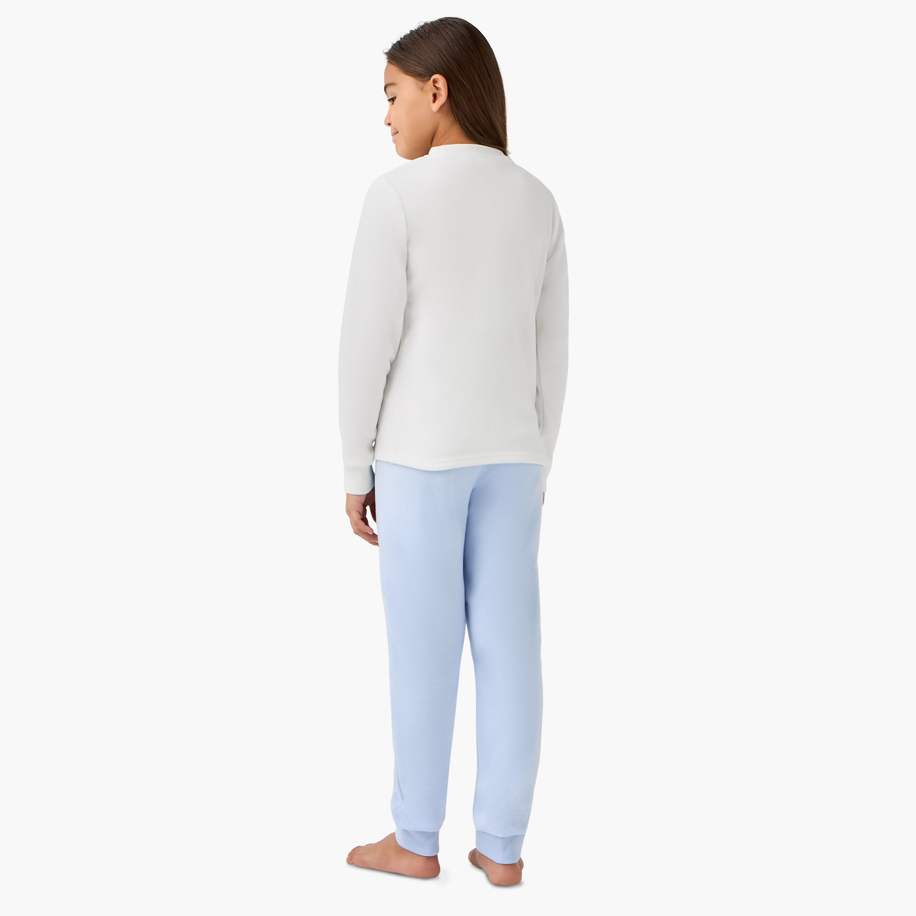 طقم بنطلون بيجاما وتيشيرت صوف بتصميم يونيكورن من جونيورز-girls-clothing-nightwear-image-4