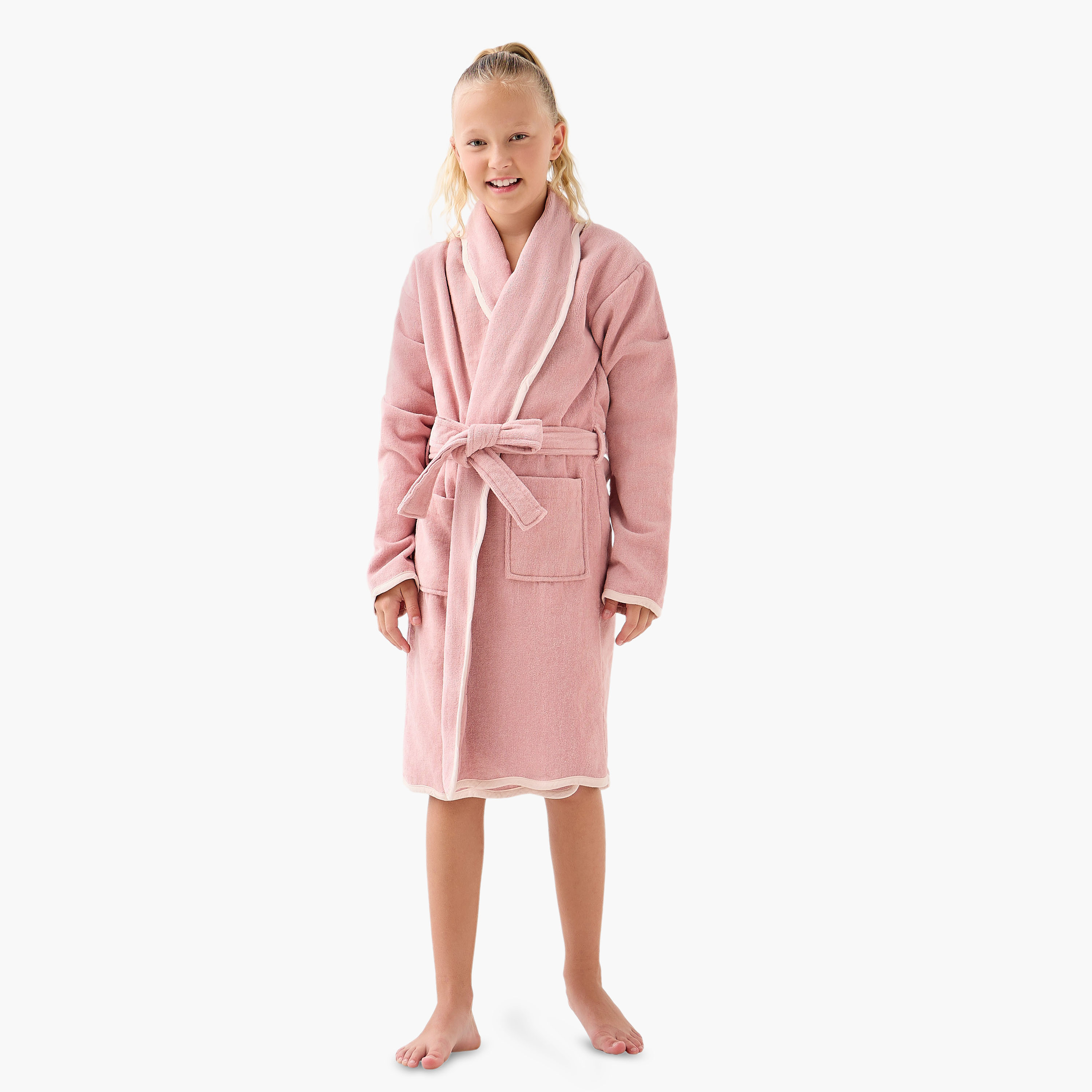 Juniors Terry Bathrobe with Pockets - 8-16 years-girls-clothing-nightwear-image-2