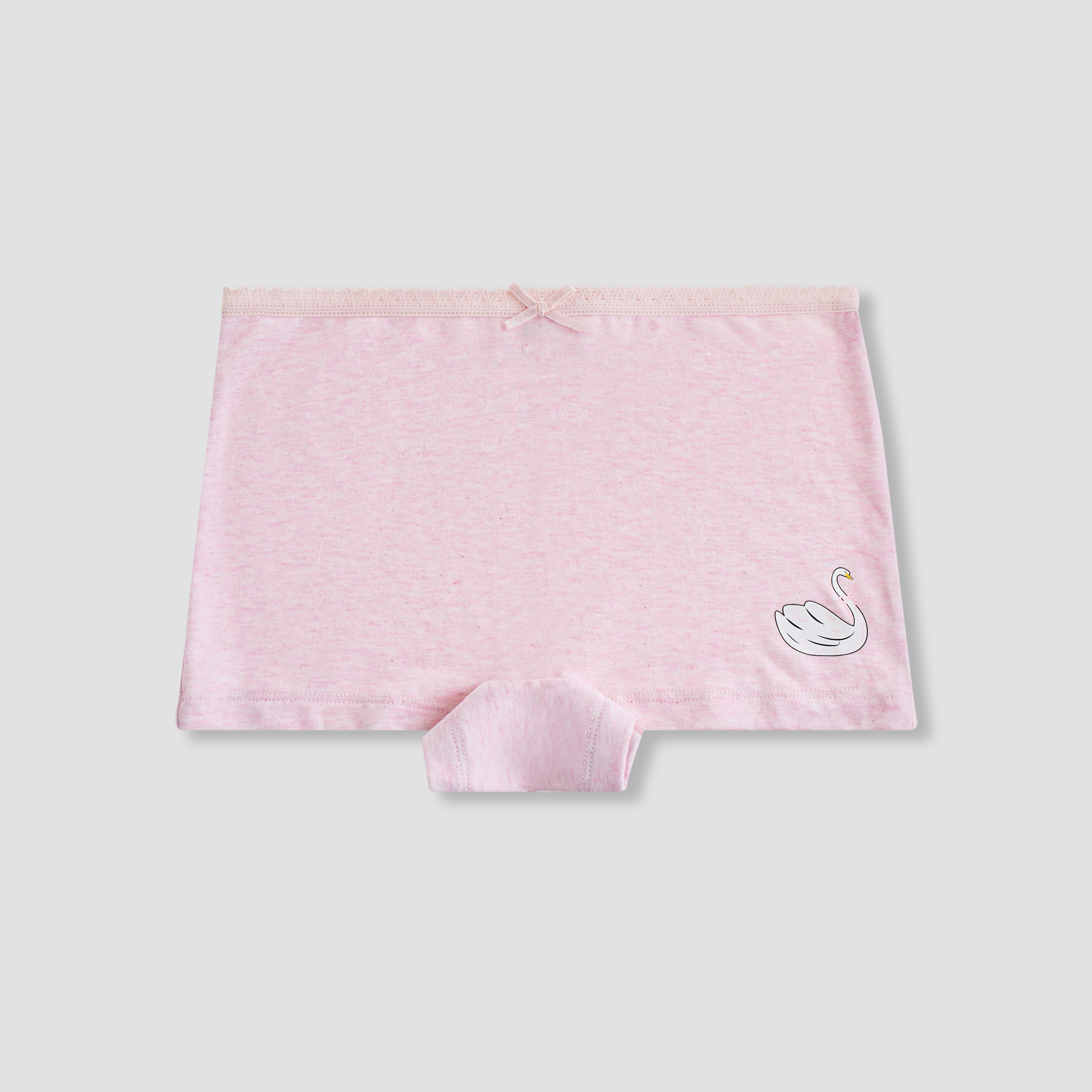Pack of 5 Juniors Cotton Briefs with Swan Print-girls-clothing-innerwear-panties-image-2