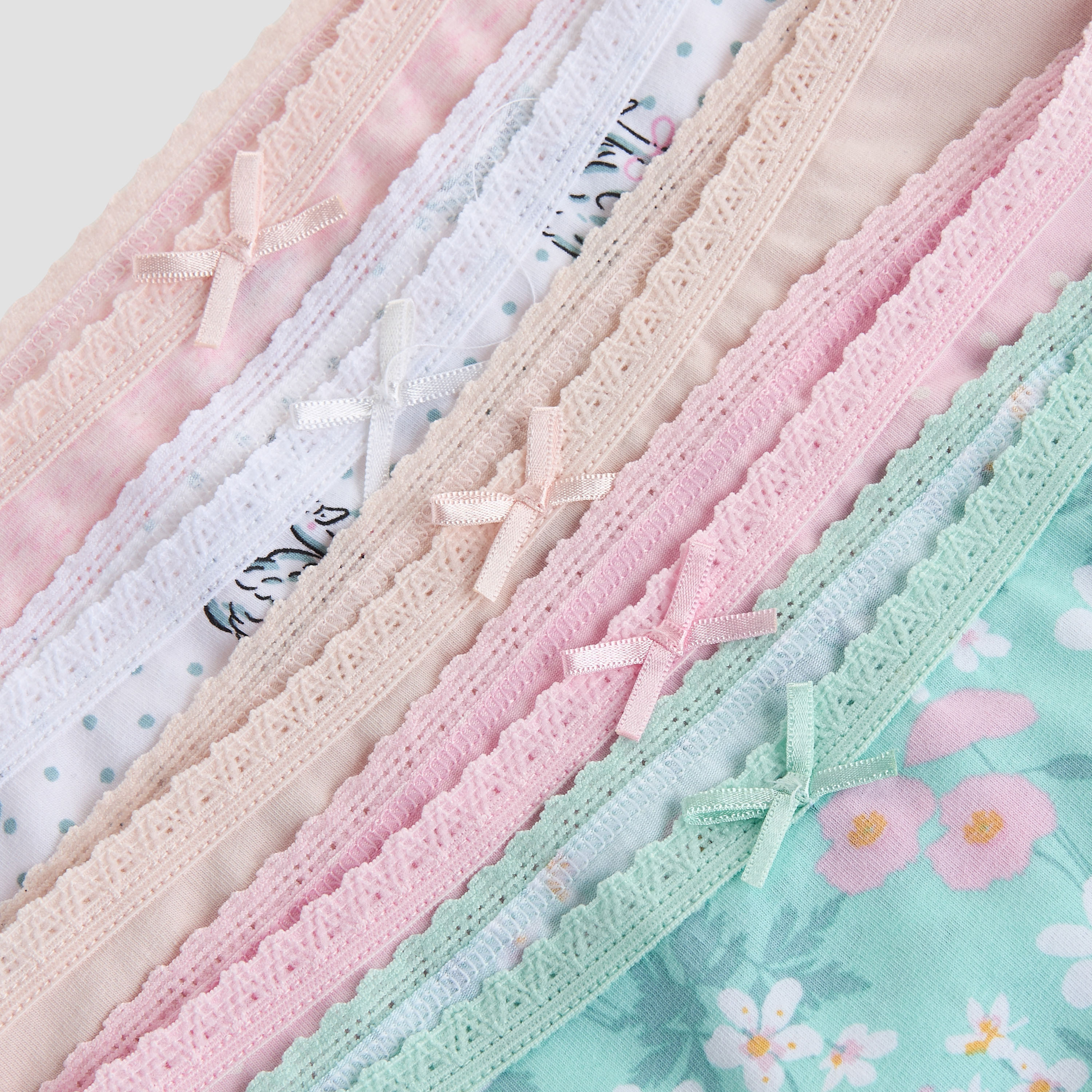 Pack of 5 Juniors Cotton Briefs with Swan Print-girls-clothing-innerwear-panties-image-7