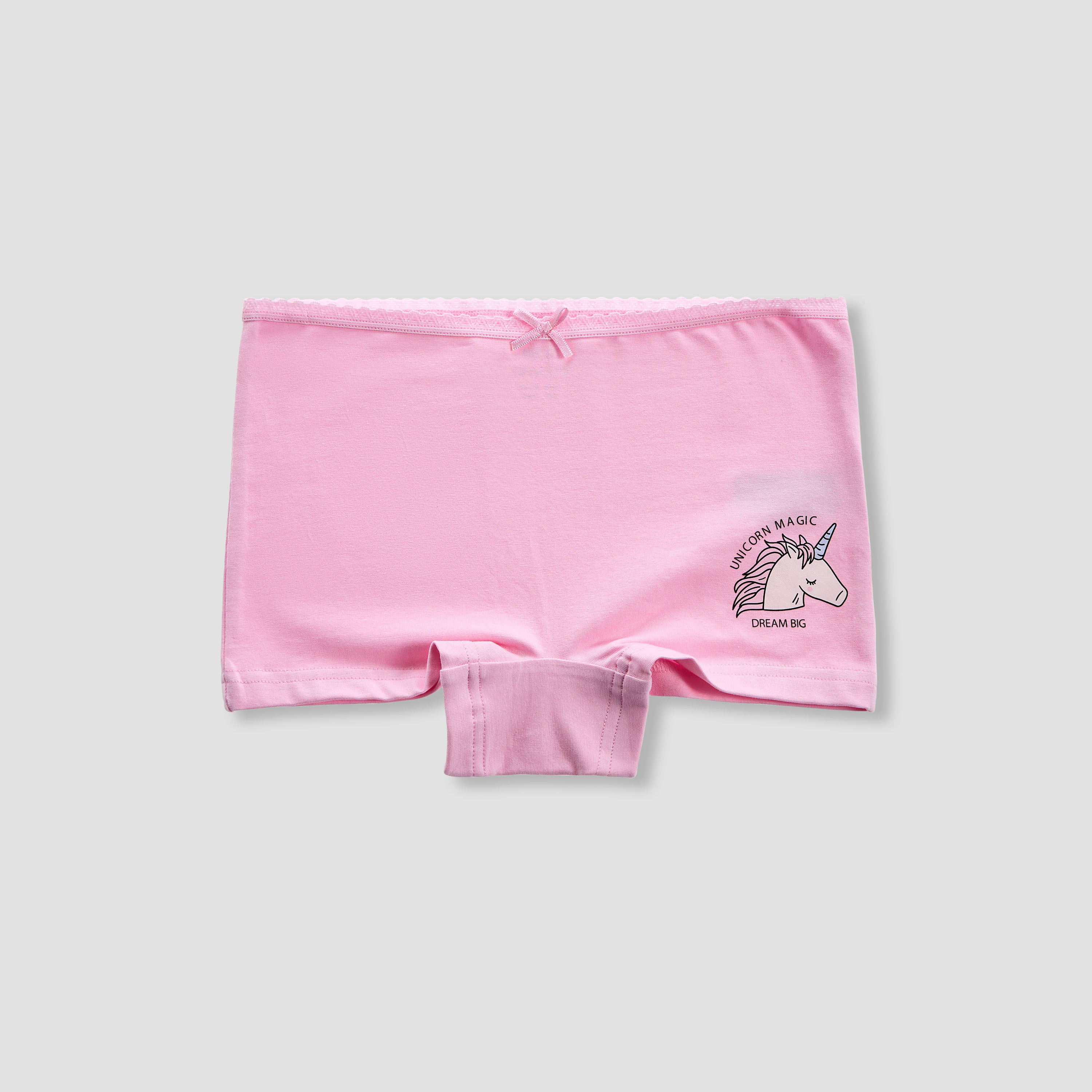 Juniors Printed Briefs with Elasticated Waistband - Set of 5-girls-clothing-innerwear-panties-image-3