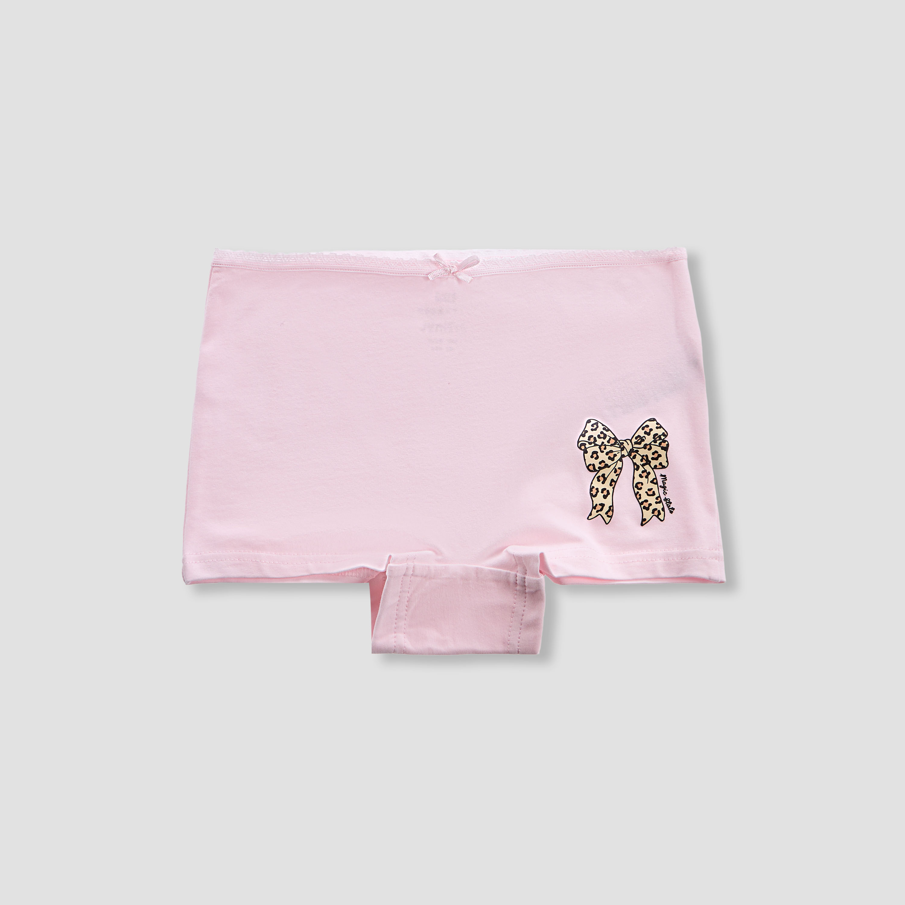 Juniors Printed Boxer Briefs with Elasticated Waistband - Set of 5-girls-clothing-innerwear-panties-image-2