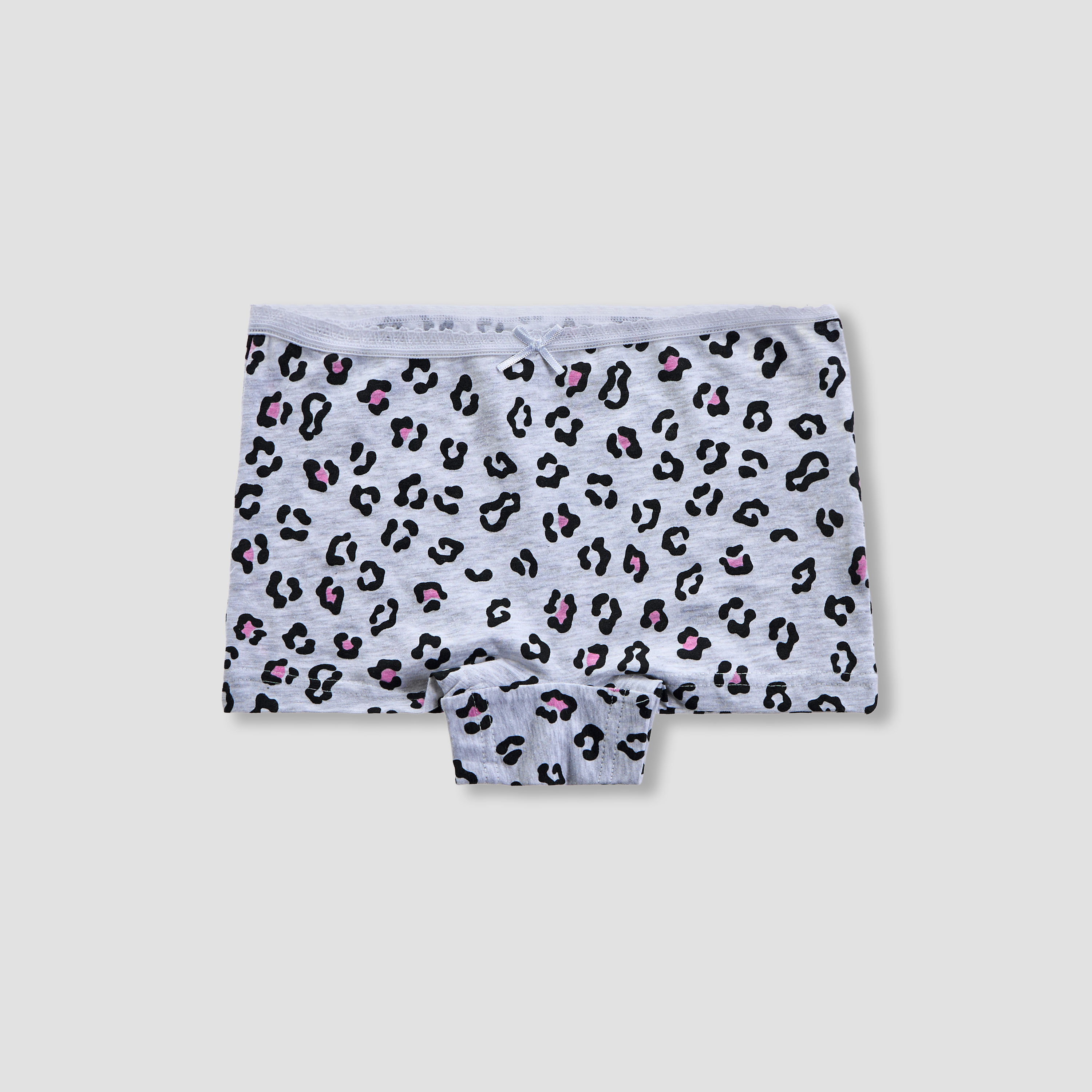Juniors Printed Boxer Briefs with Elasticated Waistband - Set of 5-girls-clothing-innerwear-panties-image-6
