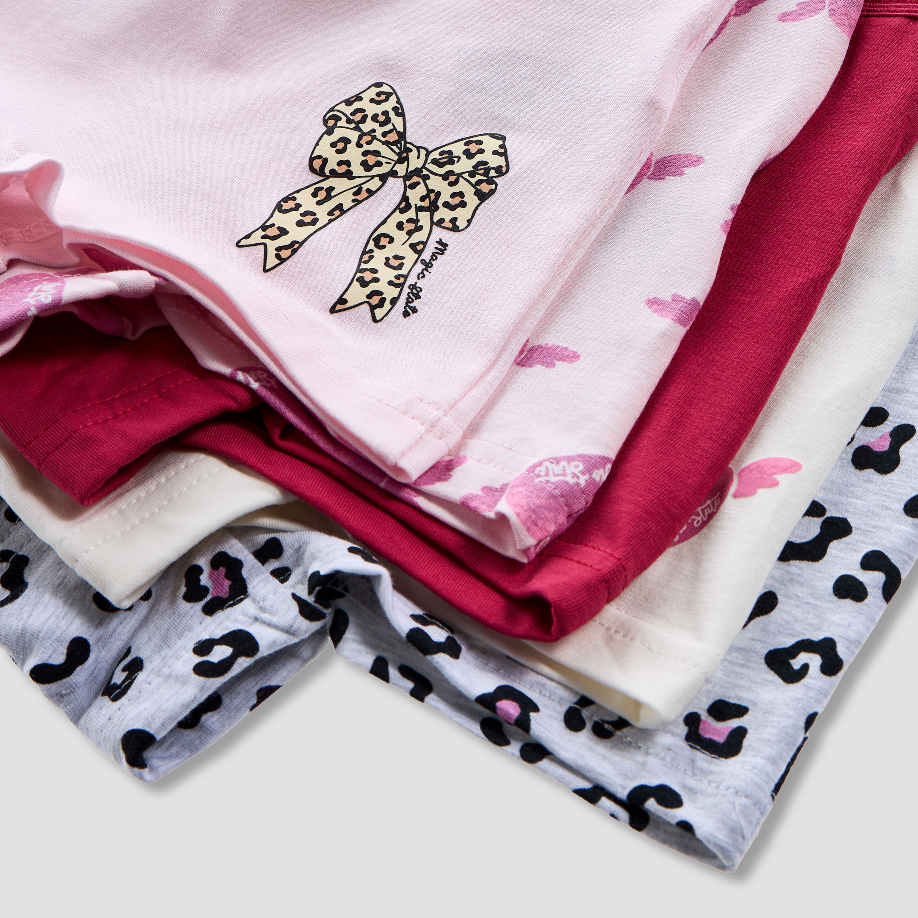 Juniors Printed Boxer Briefs with Elasticated Waistband - Set of 5-girls-clothing-innerwear-panties-image-8