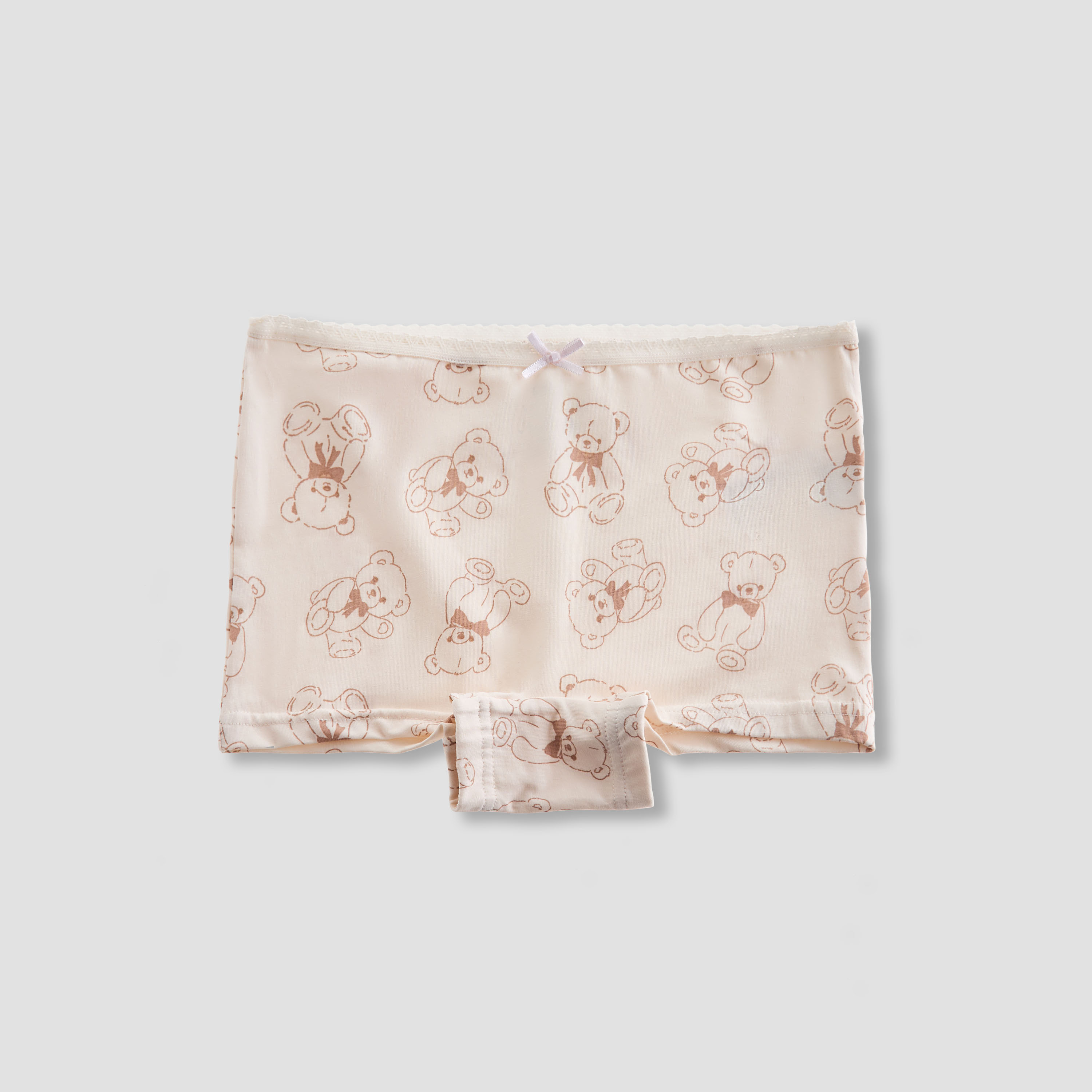 Juniors Girls Boxer Briefs with Bear Print - Cotton - Set of 5-girls-clothing-innerwear-panties-image-2