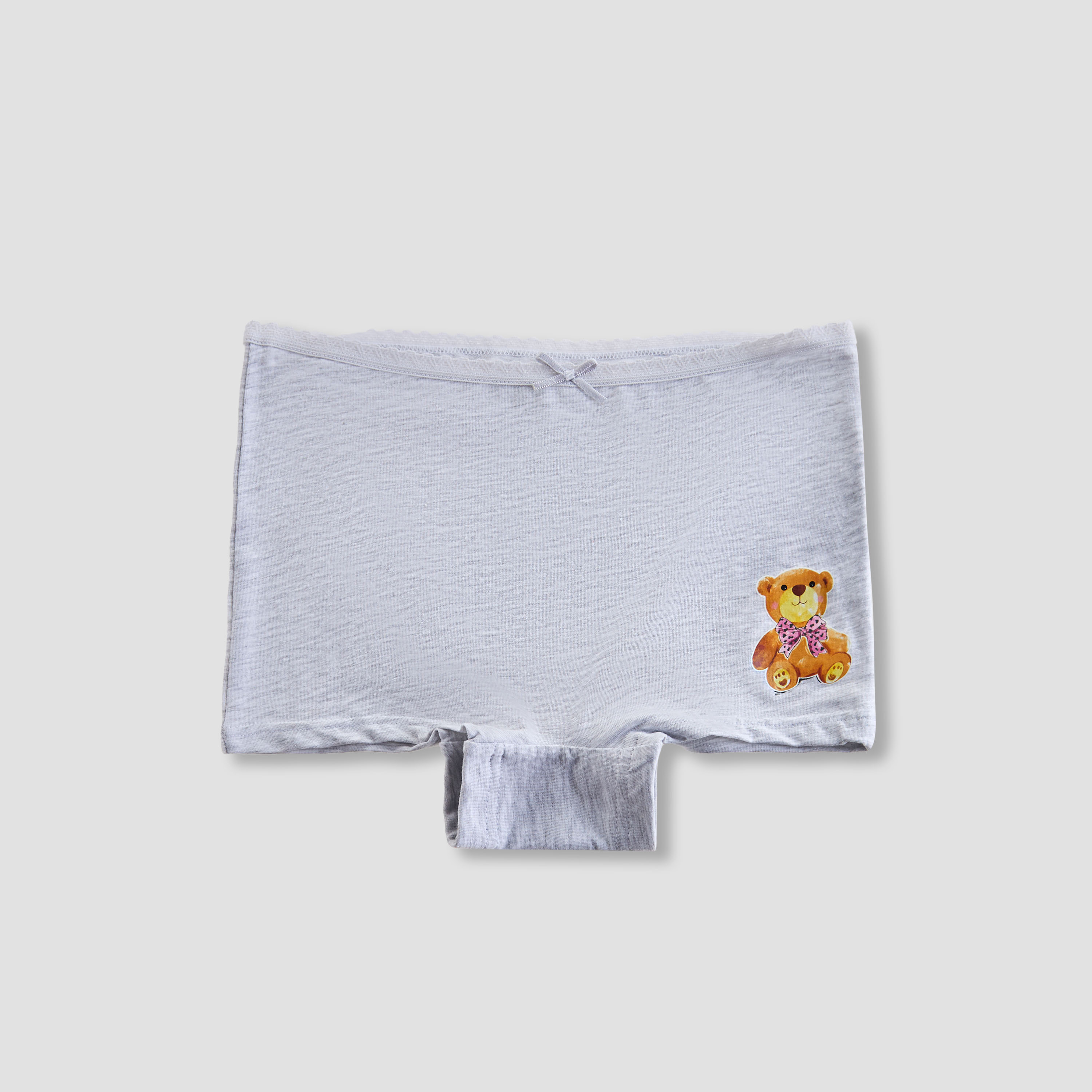Juniors Girls Boxer Briefs with Bear Print - Cotton - Set of 5-girls-clothing-innerwear-panties-image-6