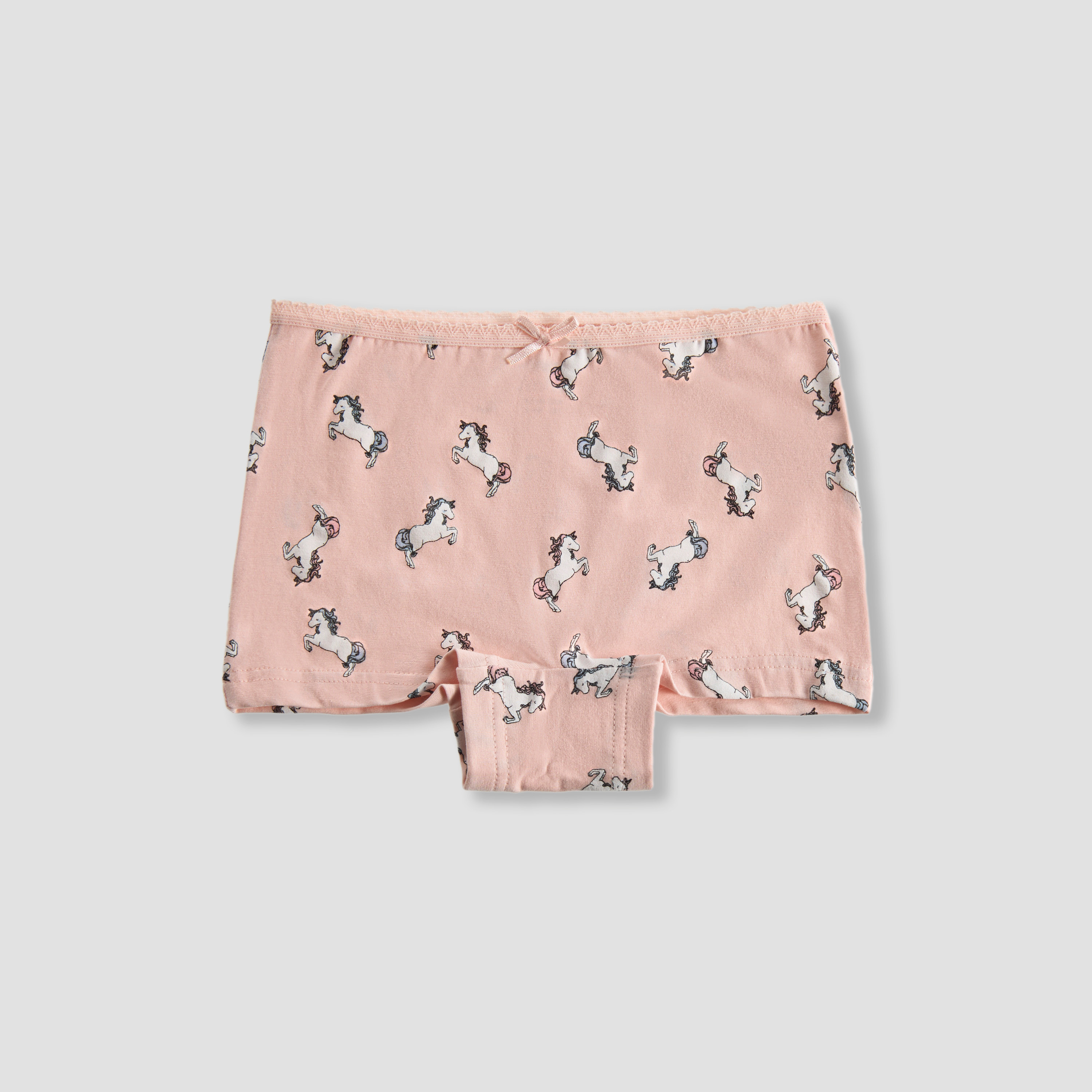 Juniors Girls Boxer Briefs with Unicorn Print - Cotton - Set of 5-girls-clothing-innerwear-panties-image-3