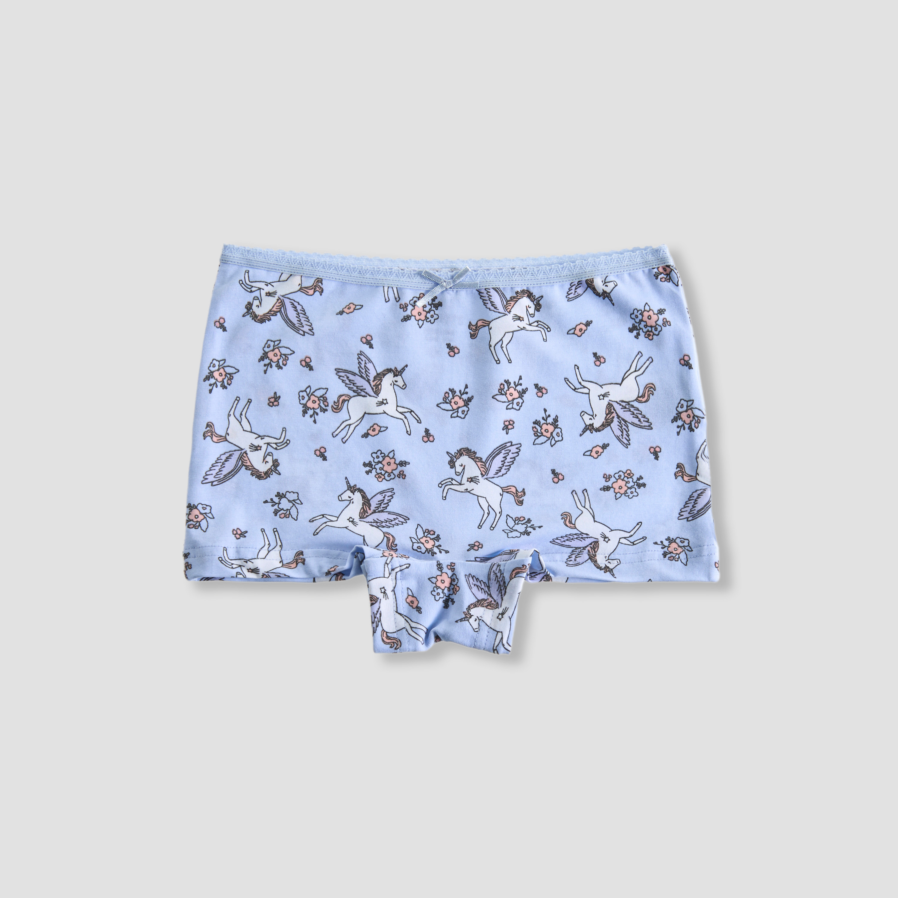 Juniors Girls Boxer Briefs with Unicorn Print - Cotton - Set of 5-girls-clothing-innerwear-panties-image-4