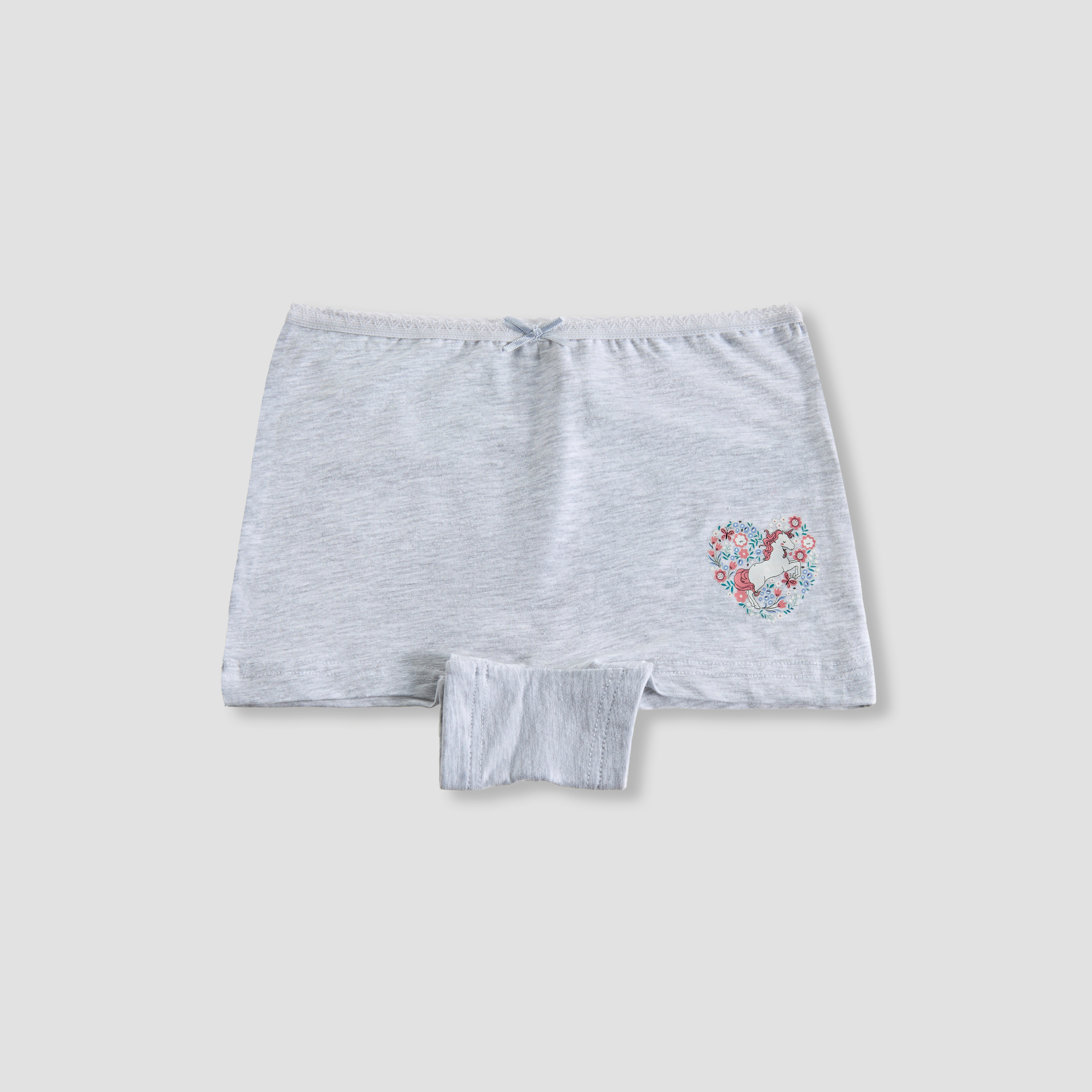 Juniors Girls Boxer Briefs with Unicorn Print - Cotton - Set of 5-girls-clothing-innerwear-panties-image-5
