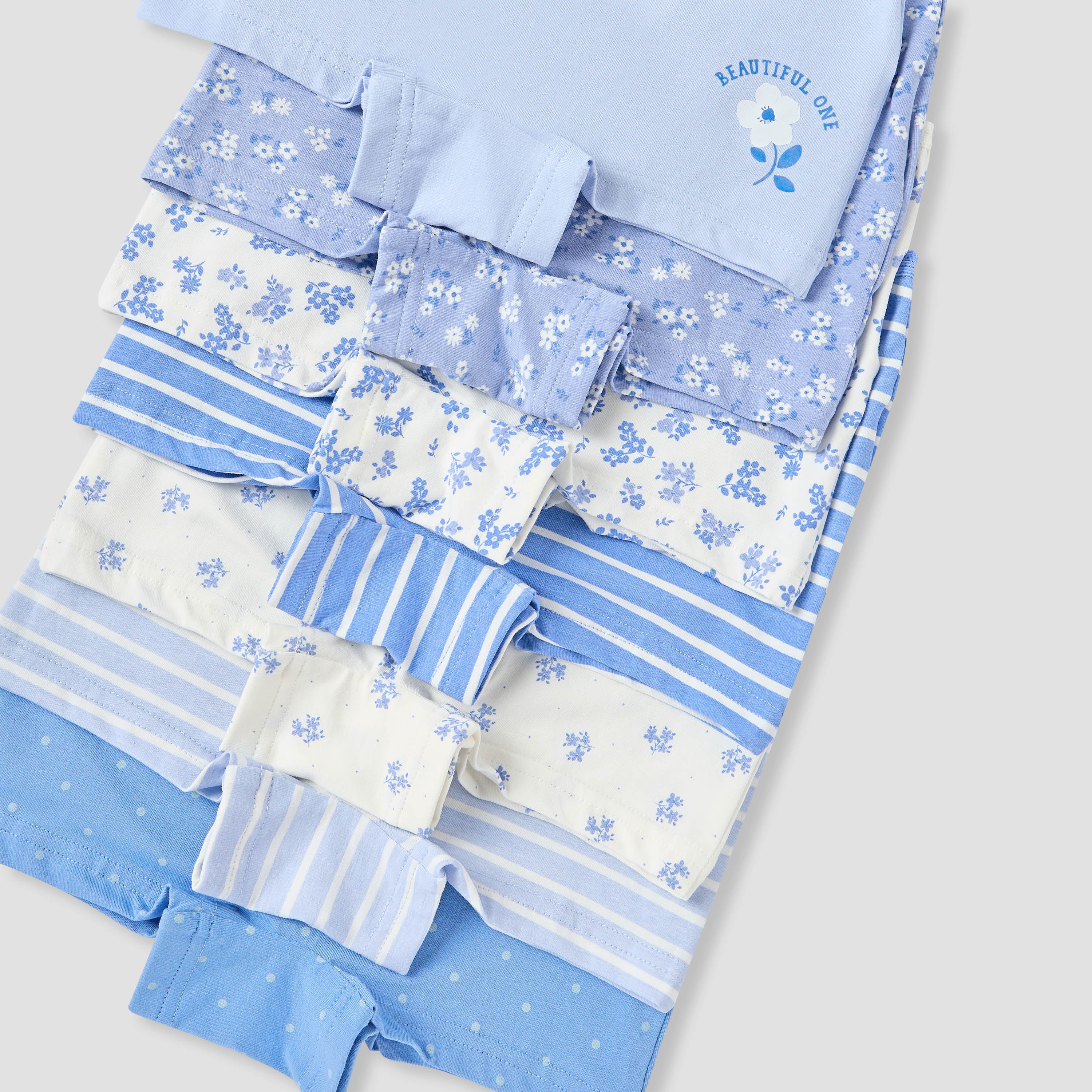 Juniors Printed Briefs with Elasticated Waistband - Set of 7-girls-clothing-innerwear-panties-image-10