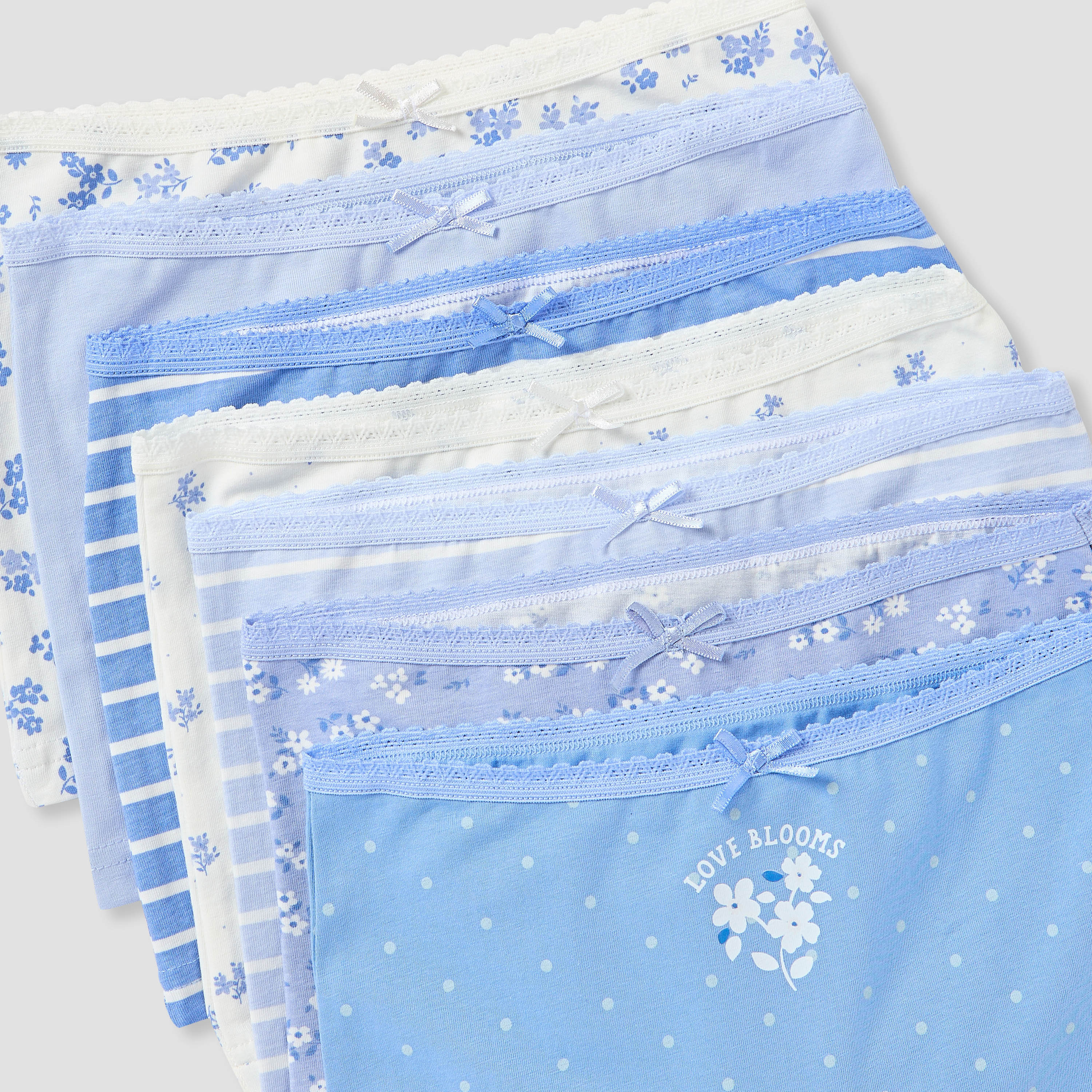 Juniors Printed Briefs with Elasticated Waistband - Set of 7-girls-clothing-innerwear-panties-image-9