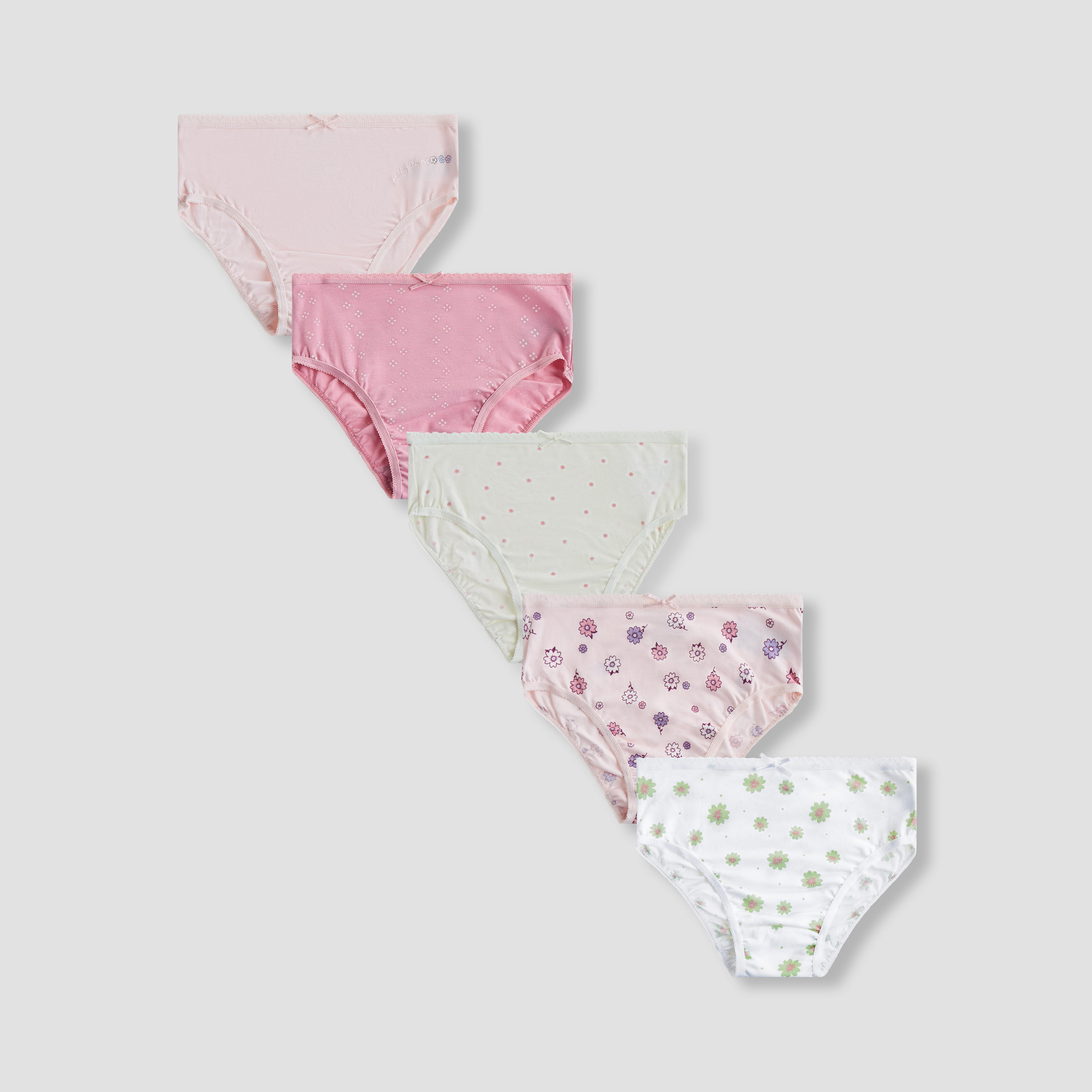 Pack of 5 Juniors Cotton Briefs with Print-girls-clothing-innerwear-panties-image-1