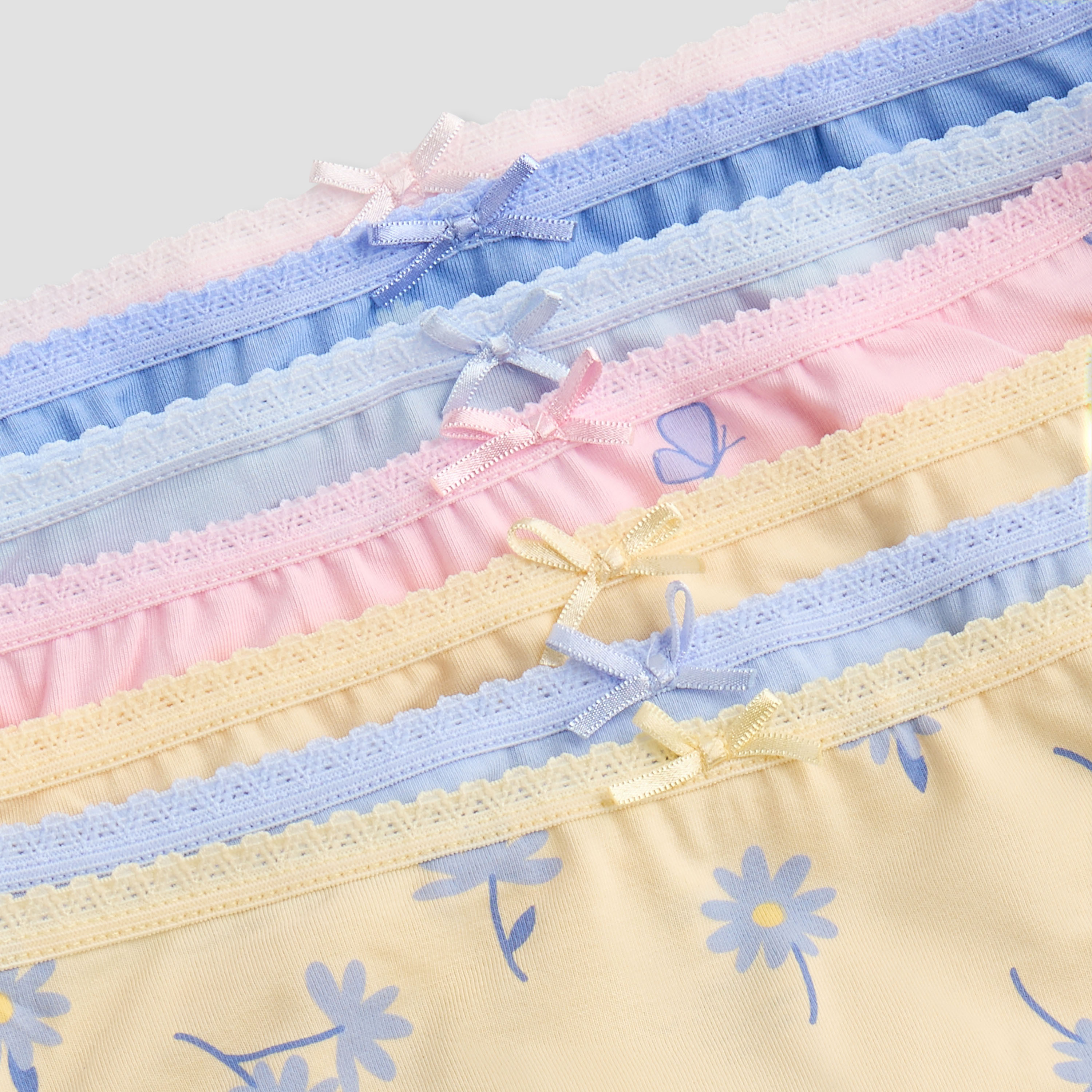 Juniors Assorted Briefs with Bow Detail - Set of 7-girls-clothing-innerwear-panties-image-9