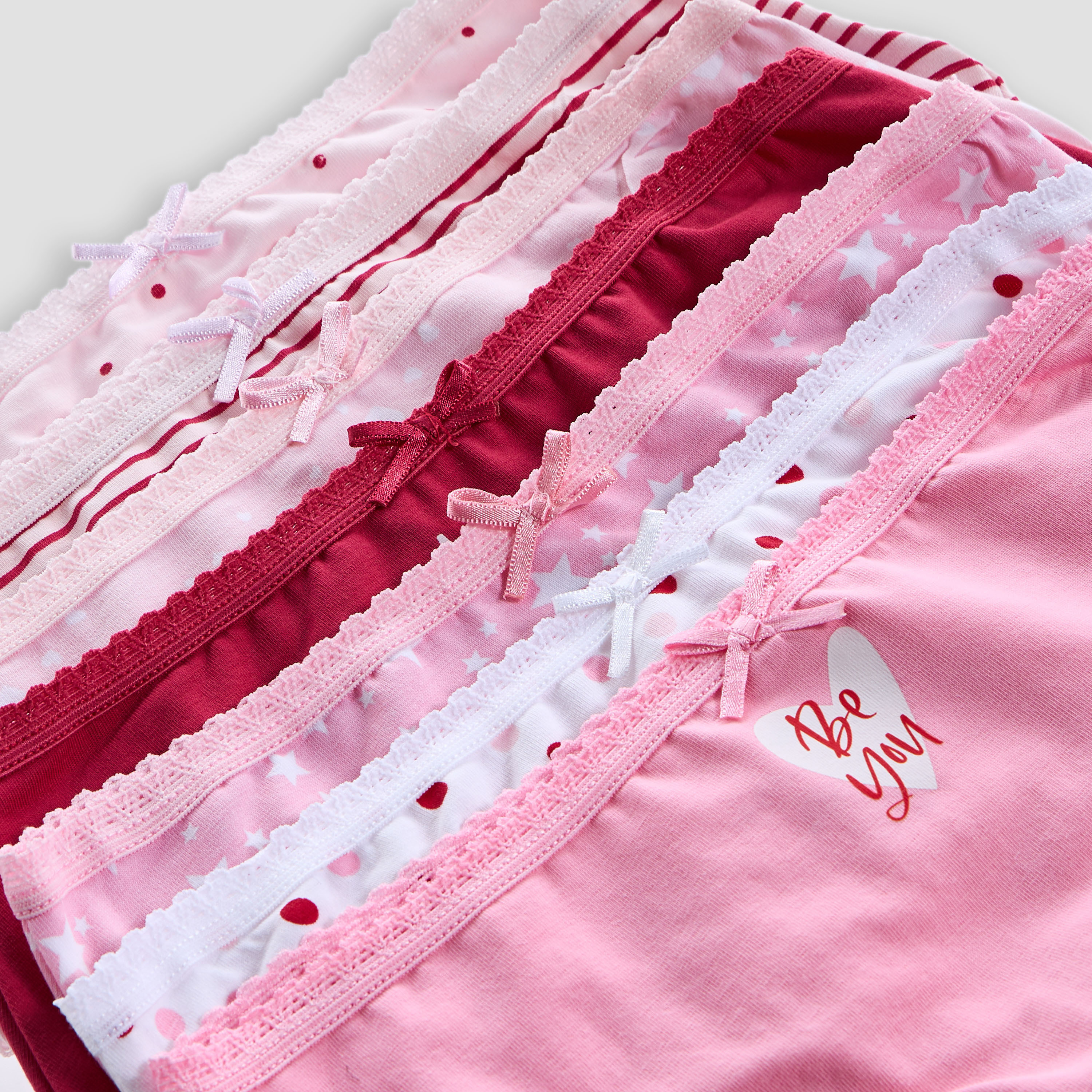 Juniors Printed Briefs with Elasticated Waistband - Set of 7-girls-clothing-innerwear-panties-image-9