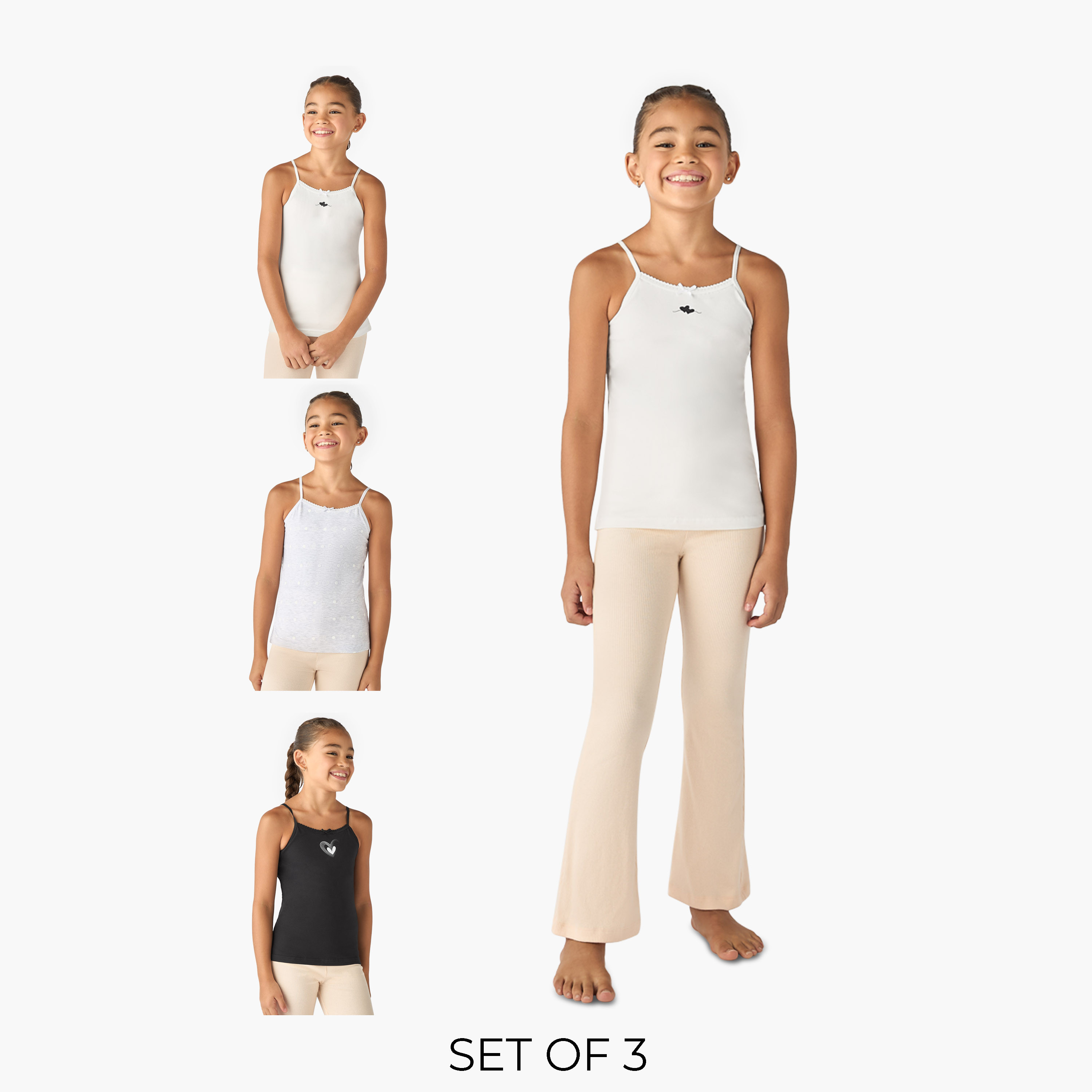 قميص داخلي بطبعات من جونيورز - طقم من 3 قطع-girls-clothing-innerwear-vests-image-1