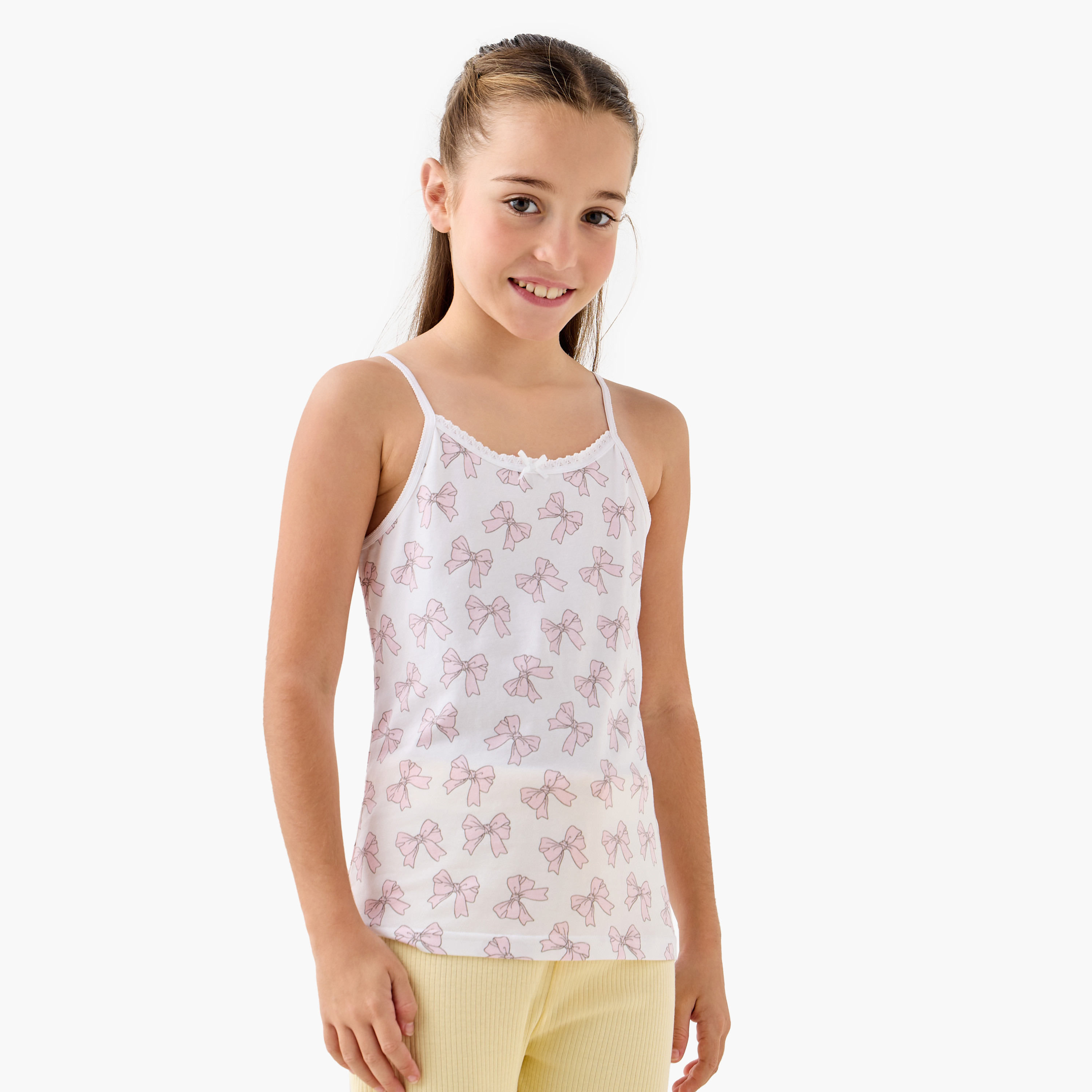 Juniors Printed Vest - Set of 7-girls-clothing-innerwear-vests-image-11