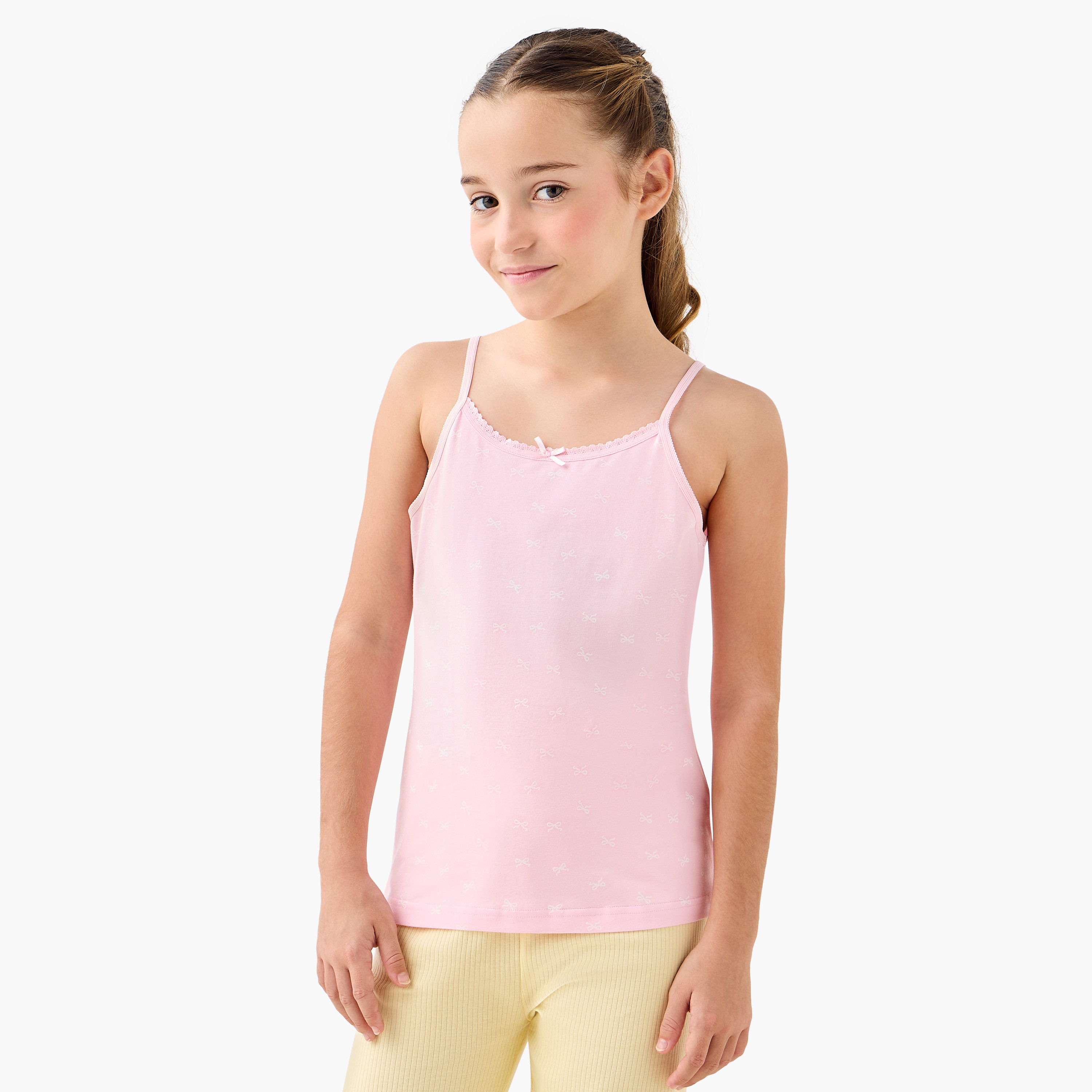 Juniors Printed Vest - Set of 7-girls-clothing-innerwear-vests-image-2