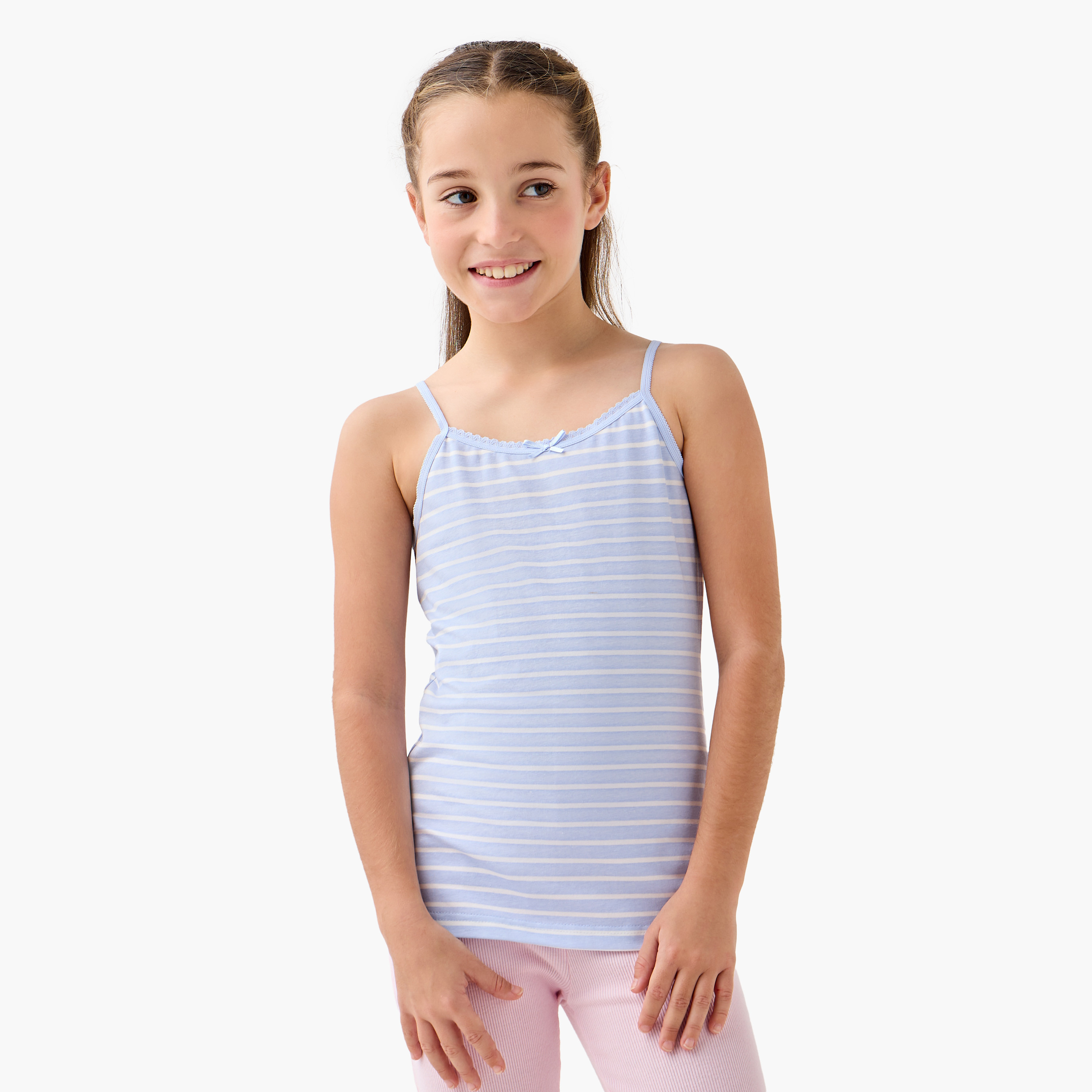 Juniors Printed Vest - Set of 7-girls-clothing-innerwear-vests-image-2