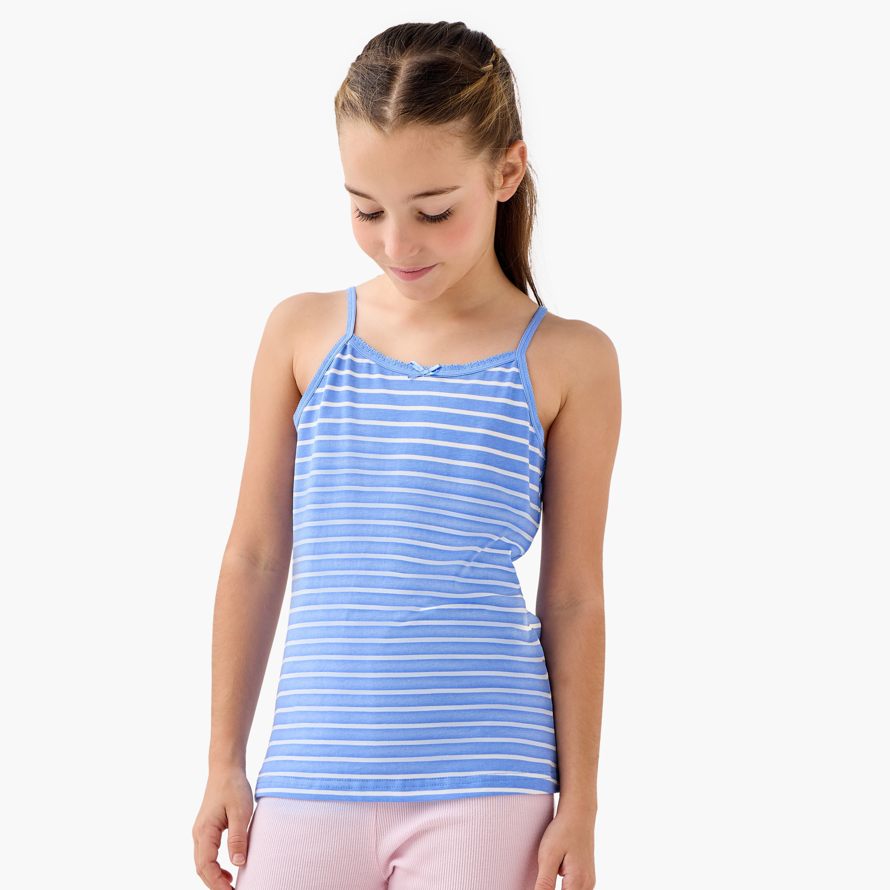 Juniors Printed Vest - Set of 7-girls-clothing-innerwear-vests-image-3