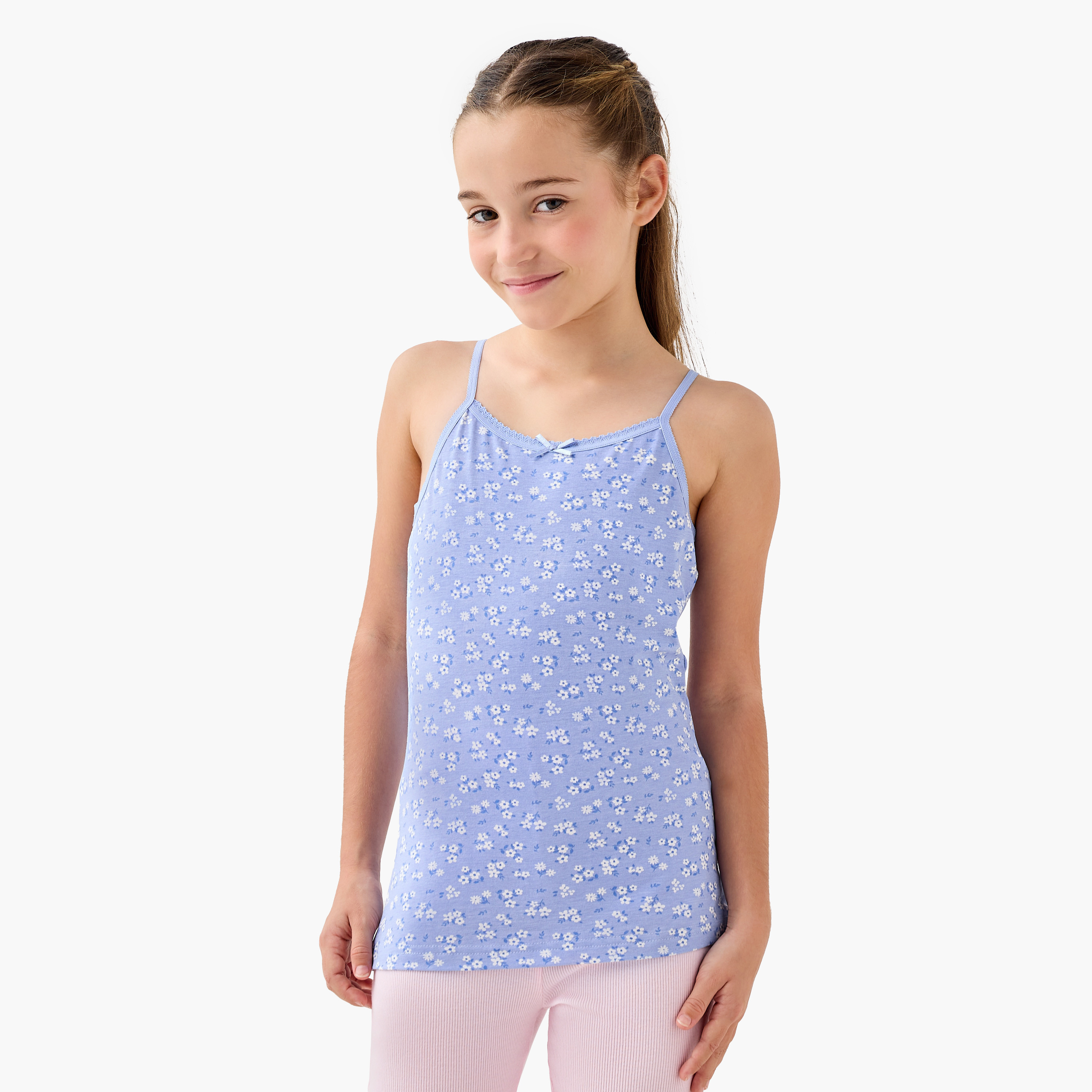 Juniors Printed Vest - Set of 7-girls-clothing-innerwear-vests-image-5