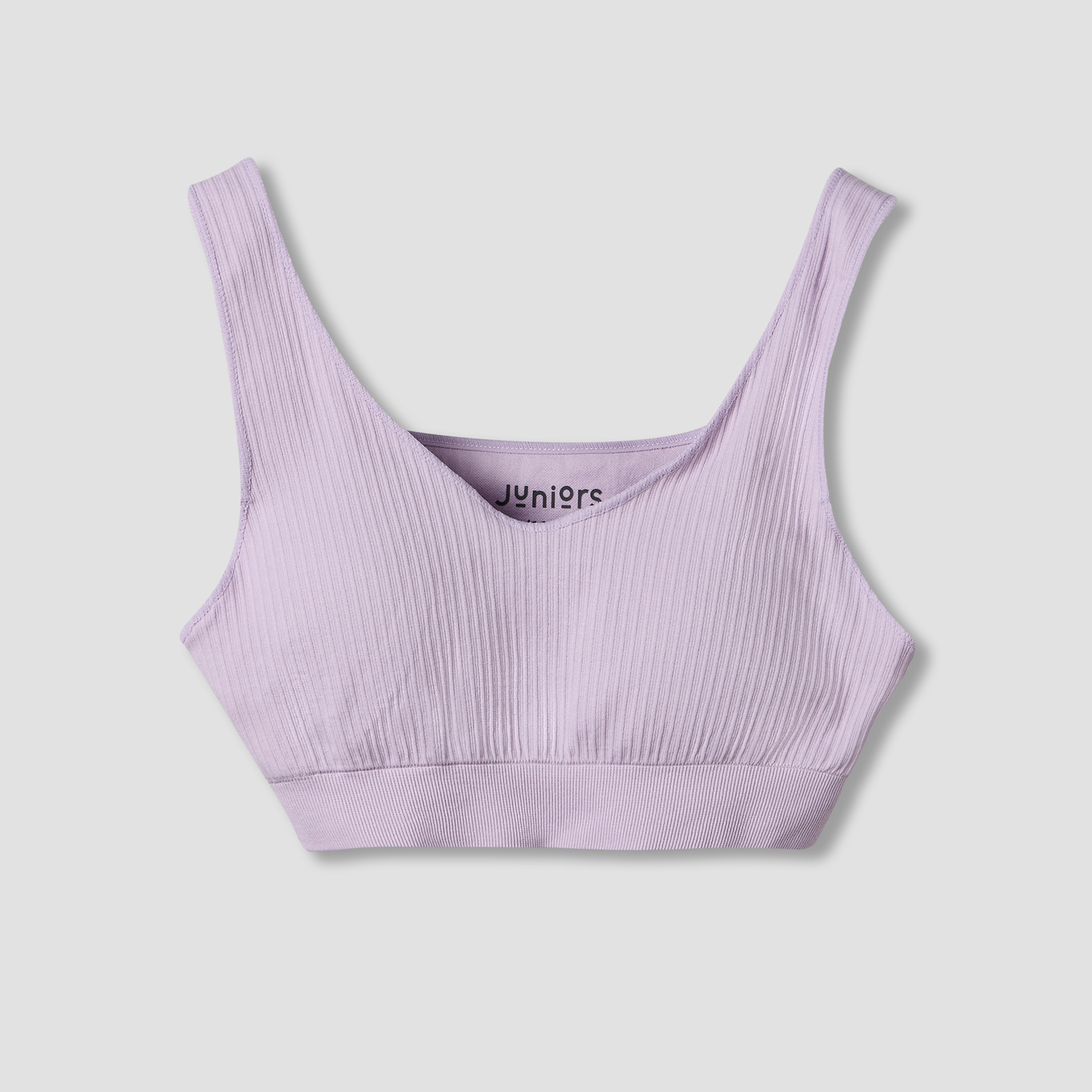 Pack of 2 Juniors Cotton Trainer Bra with Ribbed Texture-girls-clothing-innerwear-bras-image-2