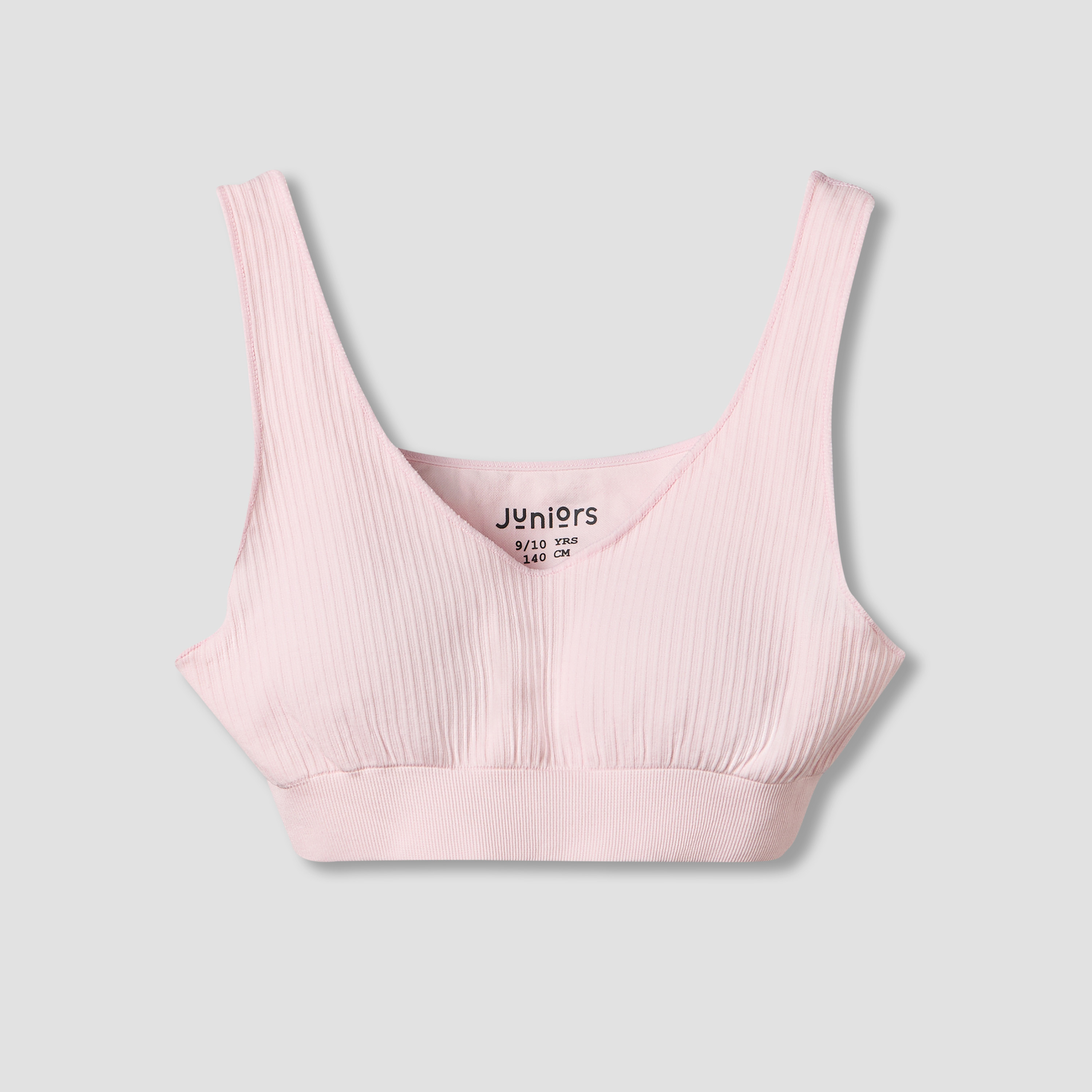 Pack of 2 Juniors Cotton Trainer Bra with Ribbed Texture-girls-clothing-innerwear-bras-image-3