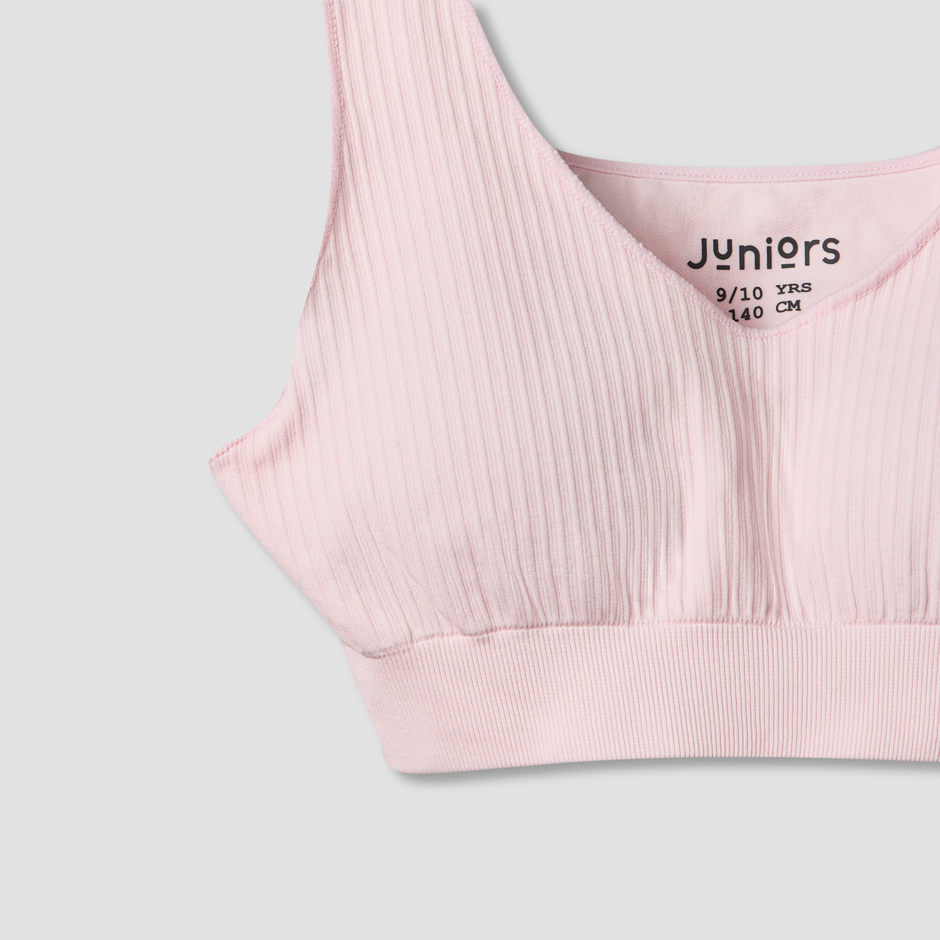 Pack of 2 Juniors Cotton Trainer Bra with Ribbed Texture-girls-clothing-innerwear-bras-image-5