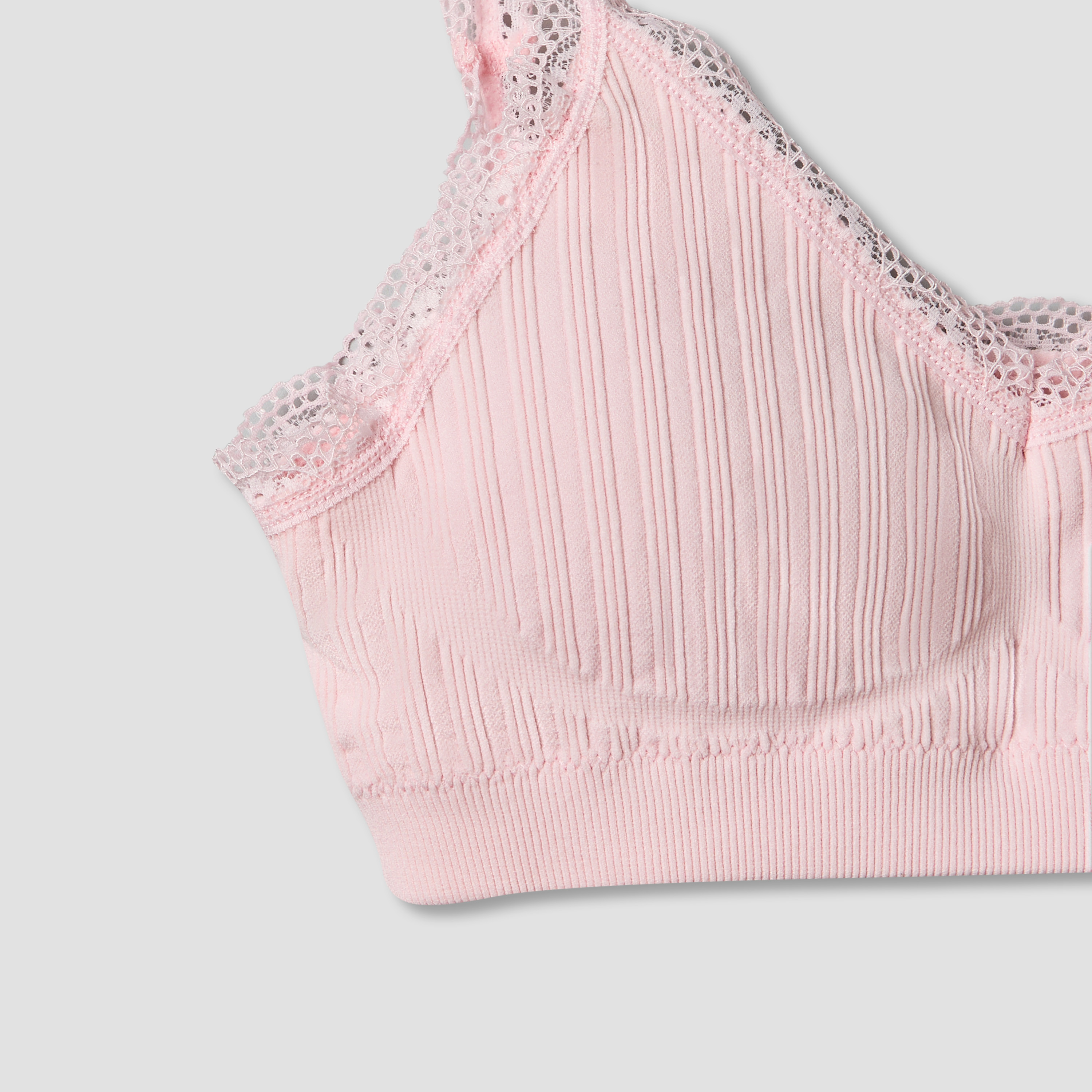 Pack of 2 Juniors Cotton Trainer Bra with Lace Trim-girls-clothing-innerwear-bras-image-5