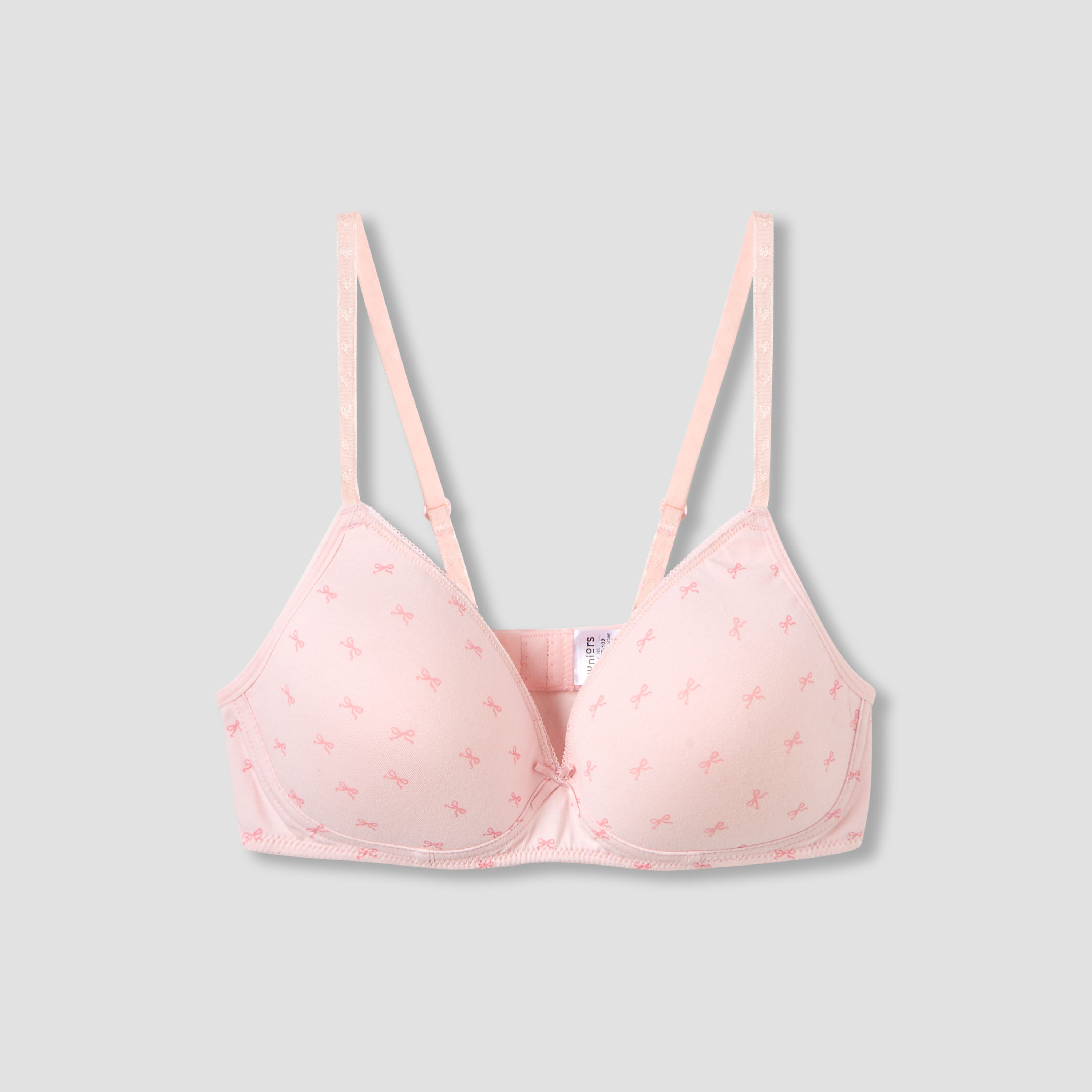 Pack of 2 Juniors Cotton Training Bra with Adjustable Straps-girls-clothing-innerwear-bras-image-2