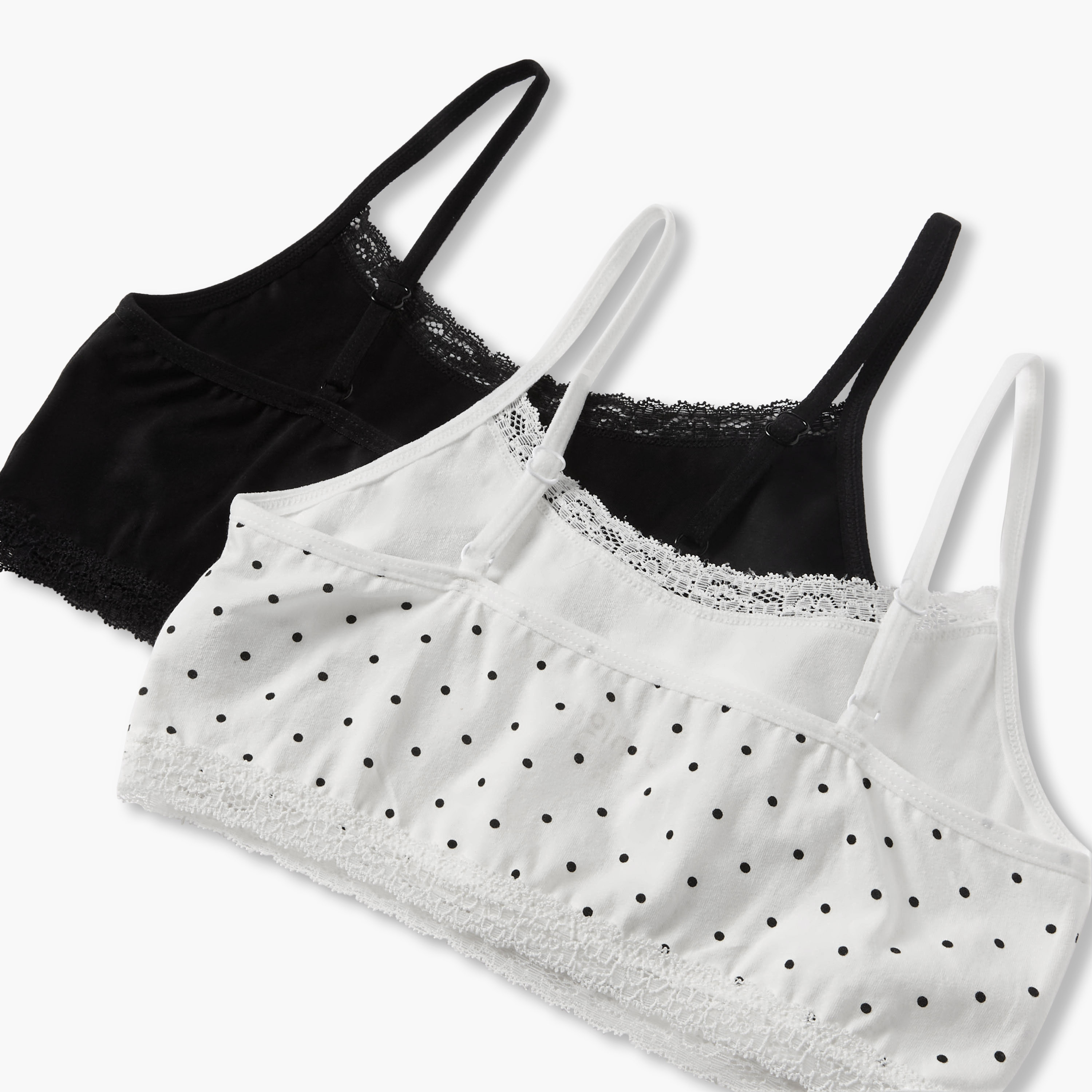 Juniors Girls Trainer Bra with Print - Cotton - Set of 2-girls-clothing-innerwear-bras-image-5